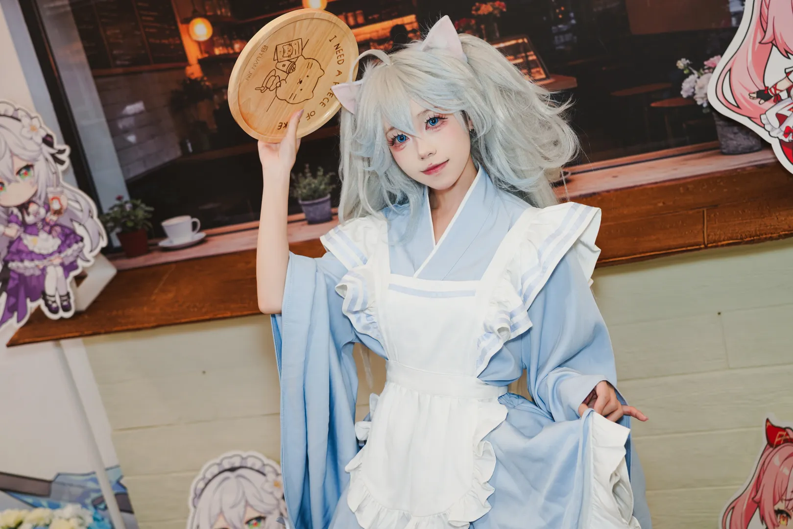 【伊芙cos】芙娅之魂的午后时光，猫耳女仆等你来访 - 第 4 张
