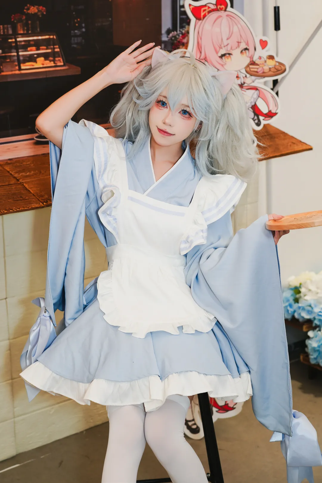 【伊芙cos】芙娅之魂的午后时光，猫耳女仆等你来访 - 第 6 张