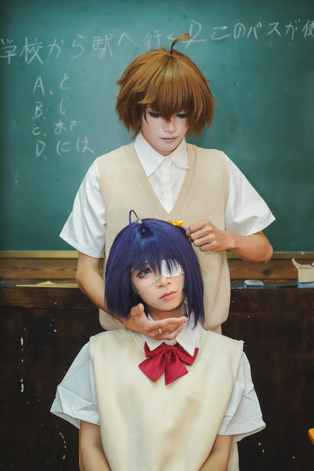【六花cos】中二病也要谈恋爱，七夕的教室日常 - 第 1 张
