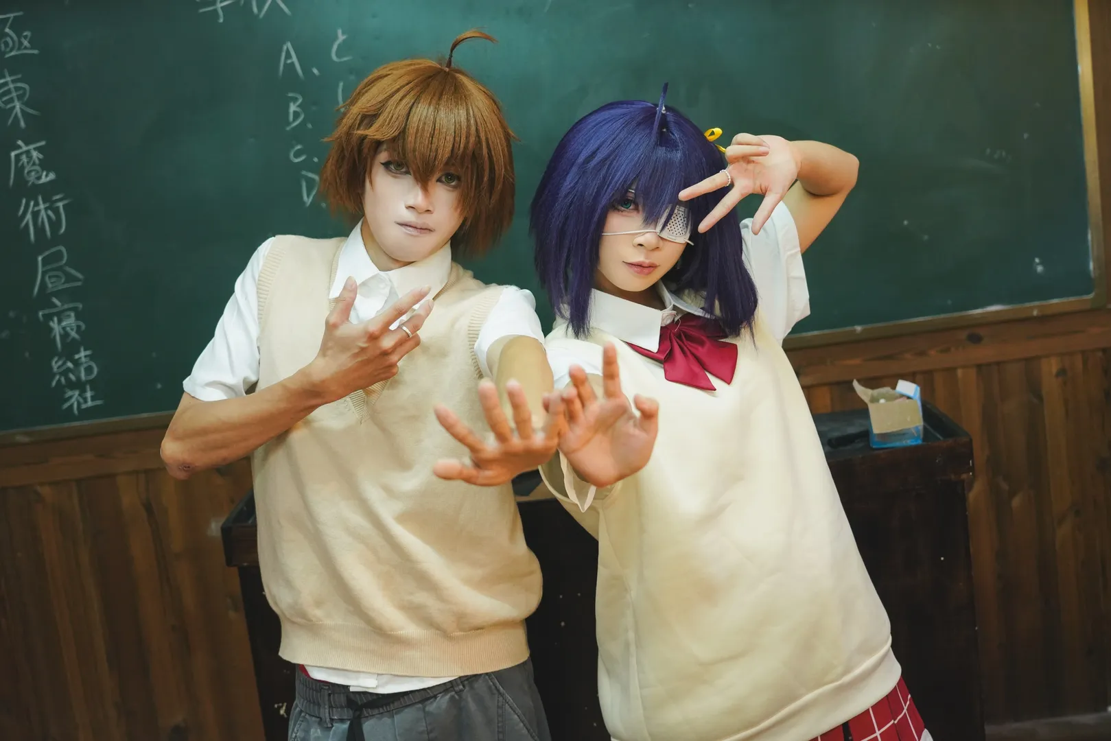 【六花cos】中二病也要谈恋爱，七夕的教室日常 - 第 3 张