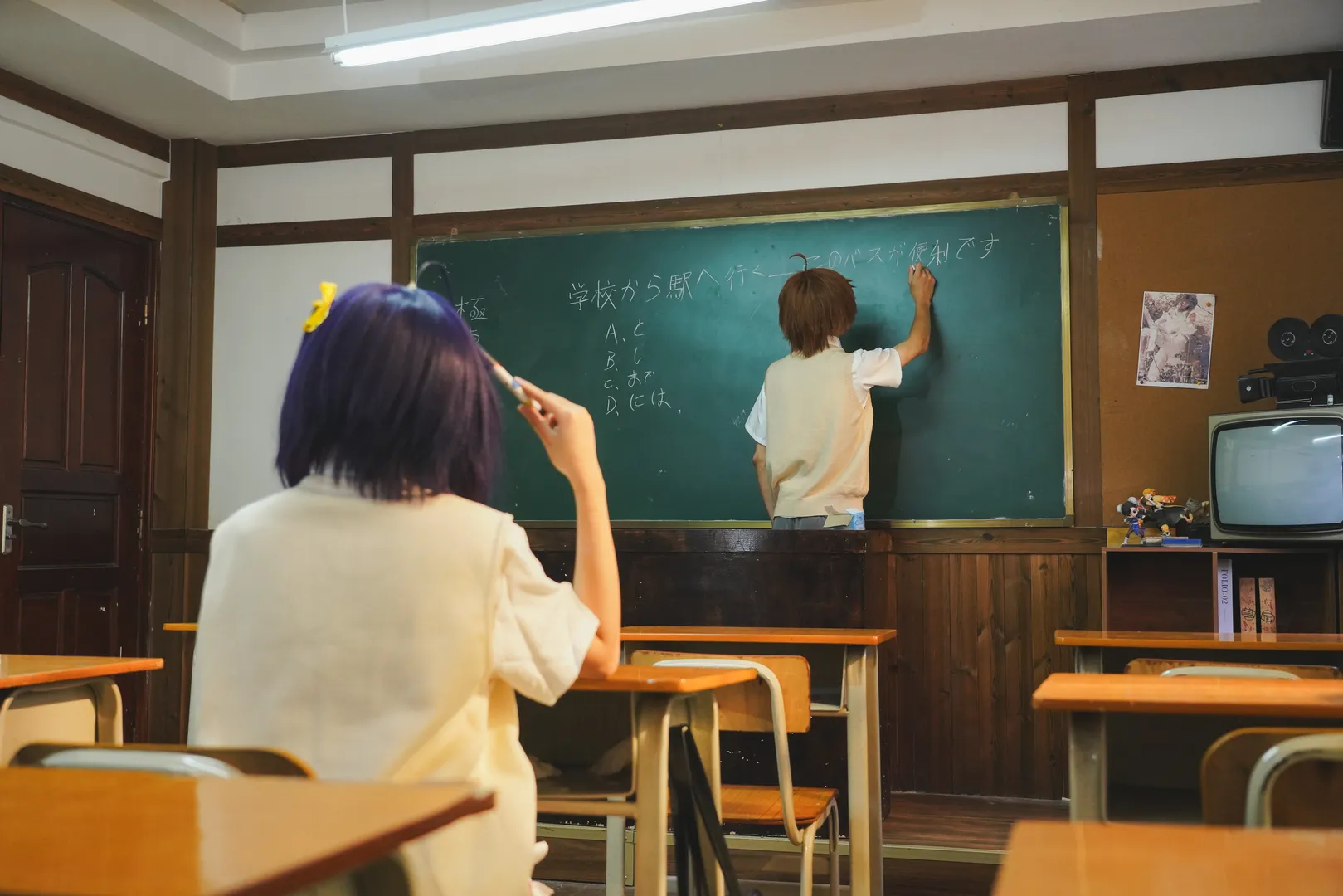【六花cos】中二病也要谈恋爱，七夕的教室日常 - 第 4 张