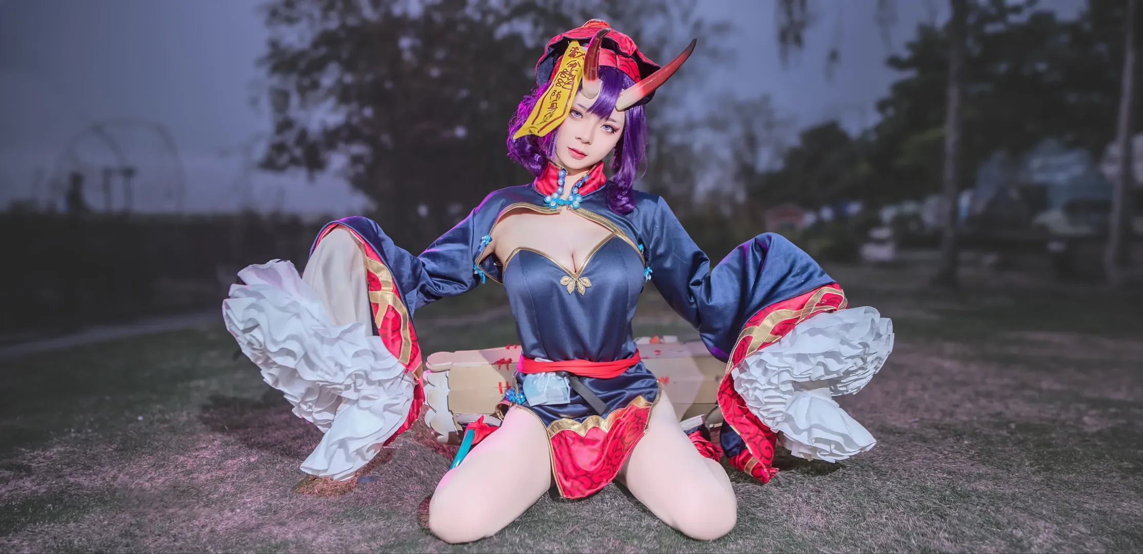 【酒吞童子cos】Fate/Grand Order夜幕下的狂气再现 - 第 6 张