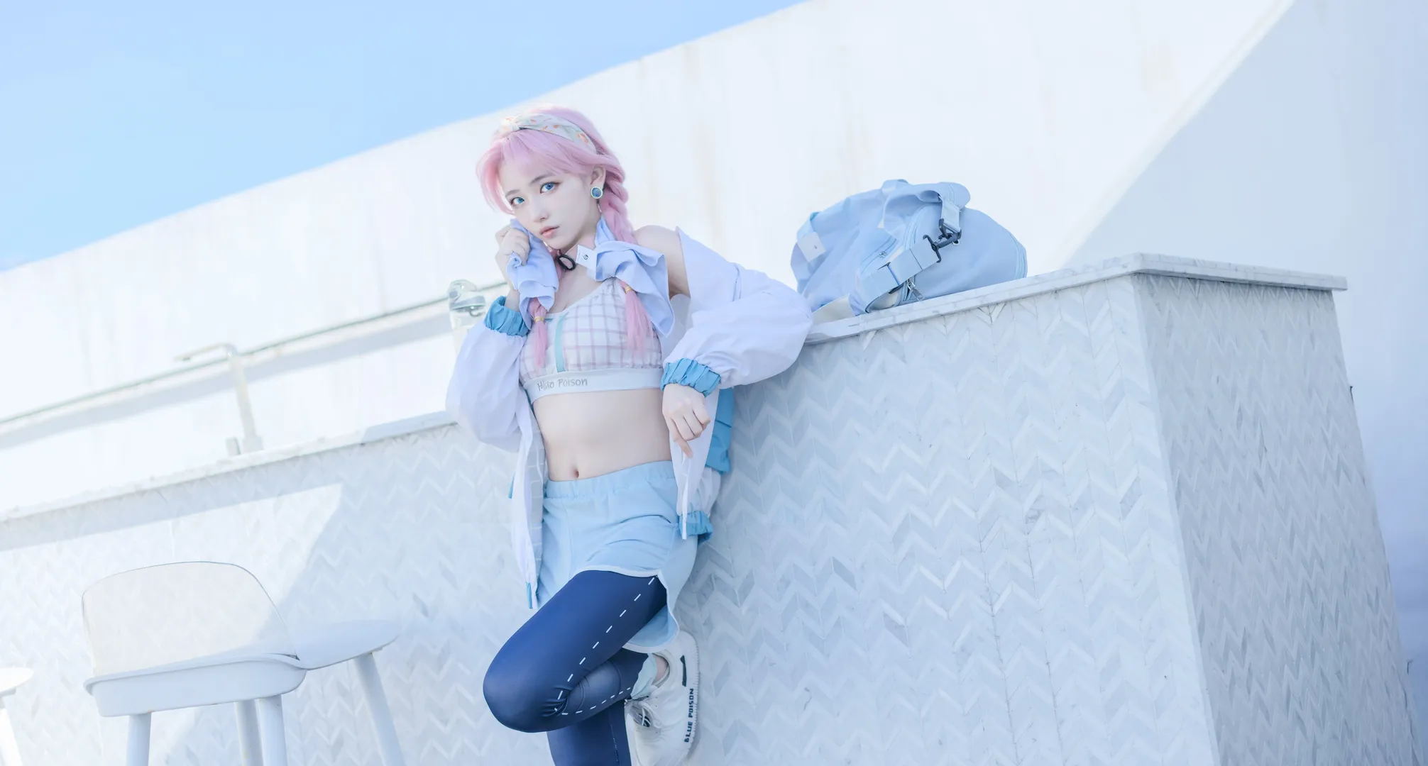 【蓝毒cos】明日方舟浅滩律动运动风拍摄记录 - 第 2 张
