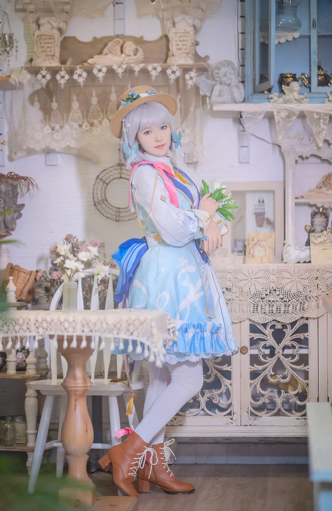 【神里绫华cos】原神花时来信，静谧花园里的游园时光