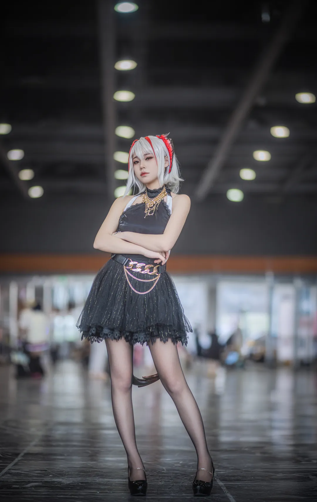 【明日方舟Wcos】黑色礼服款场照，漫展现场原片分享