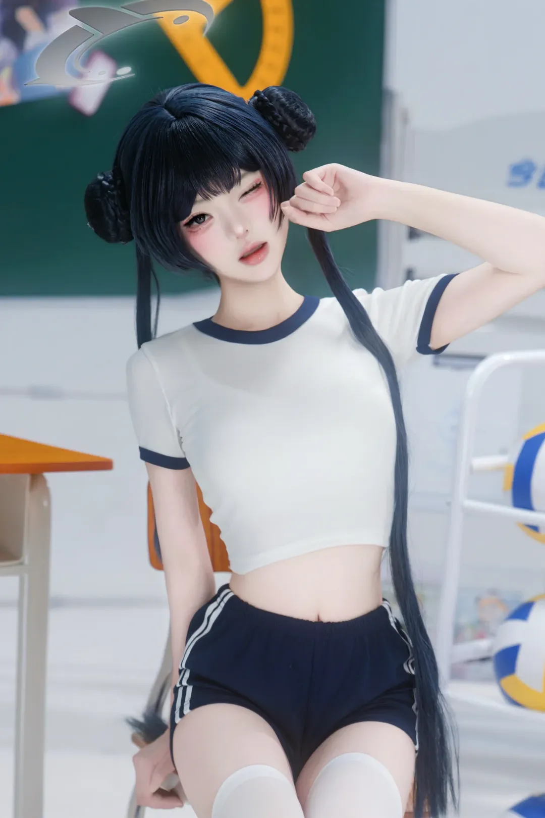 【妃咲cos】教室里的体操服时光 - 第 1 张