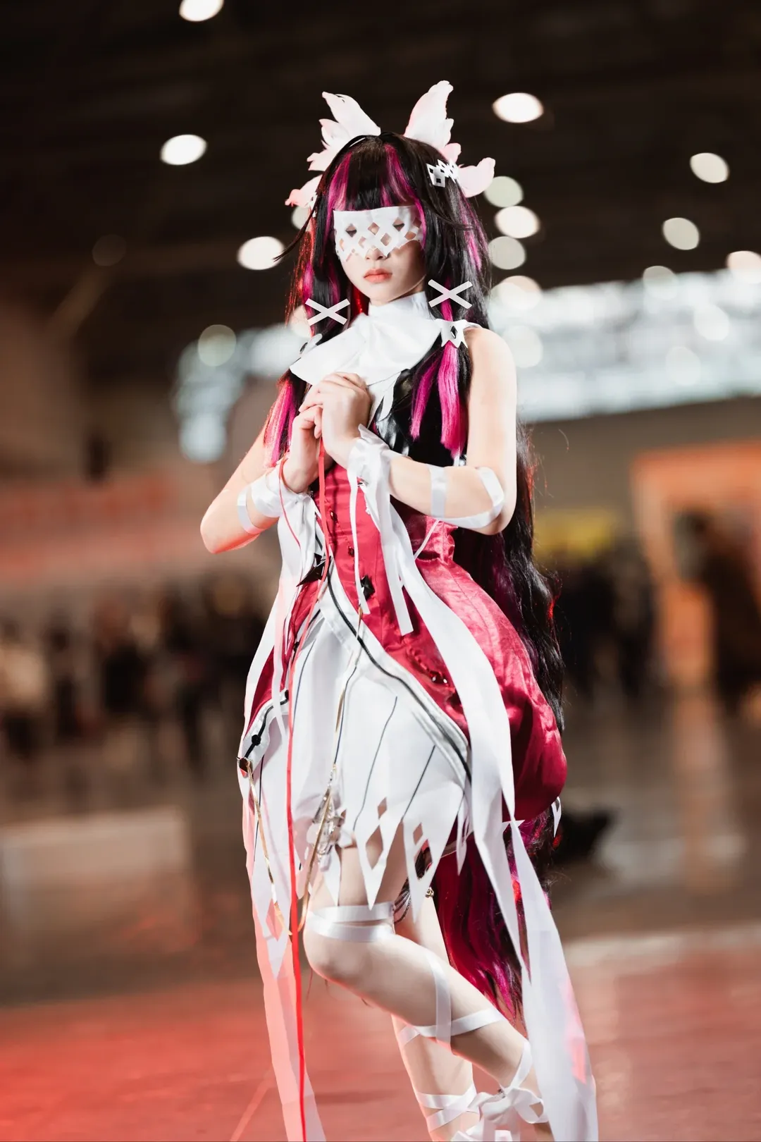 【Columbina Cosplay】Genshin Impact Fatui Harbinger's Red, Black, and White Bond - Image 2