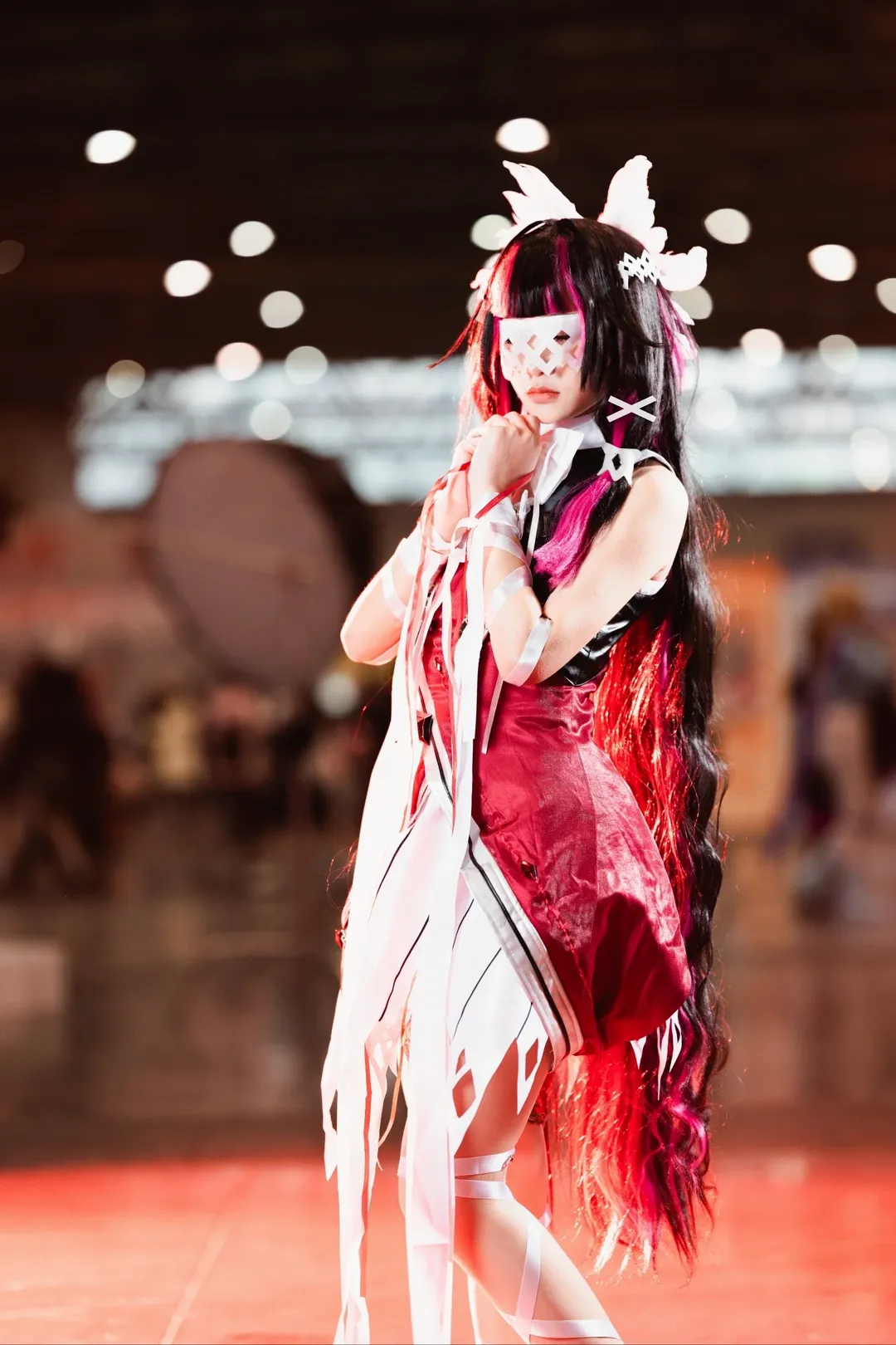 【Columbina Cosplay】Genshin Impact Fatui Harbinger's Red, Black, and White Bond - Image 3