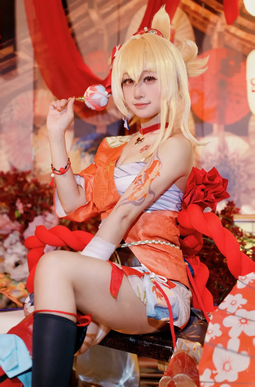 【宵宫cos】花见坂的烟火，夏日祭的完美复刻 - 第 1 张