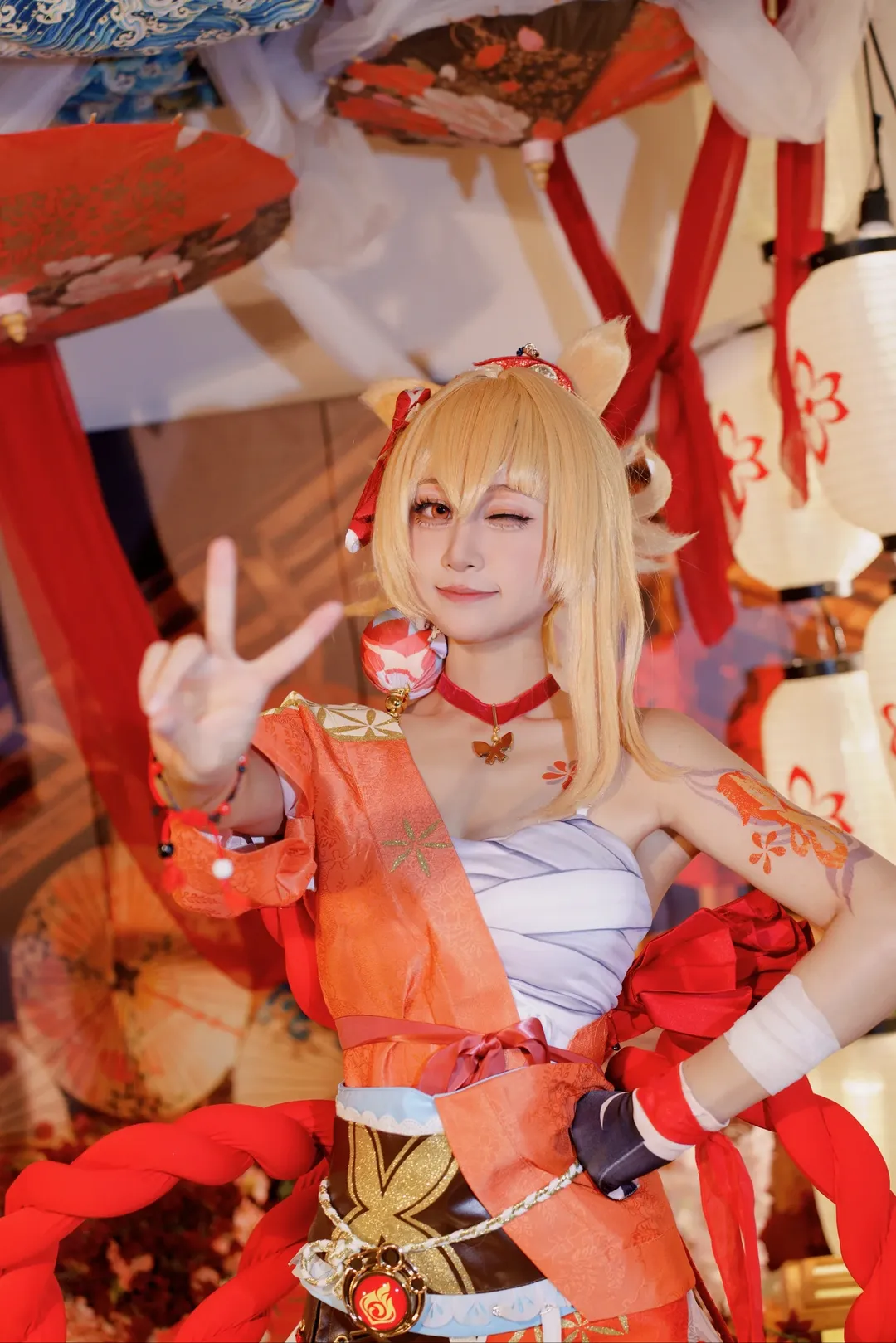 【宵宫cos】花见坂的烟火，夏日祭的完美复刻 - 第 4 张