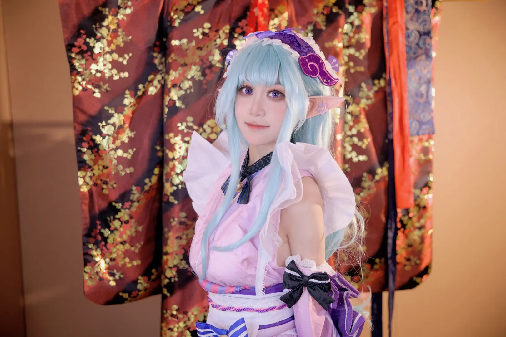 【梦见月瑞希cos】美梦疗法下的粉色与紫韵，原神梦境风还原 - 第 3 张