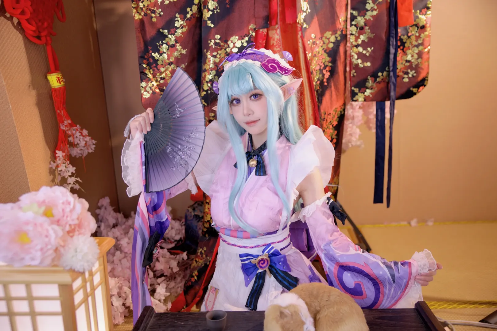 【梦见月瑞希cos】美梦疗法下的粉色与紫韵，原神梦境风还原