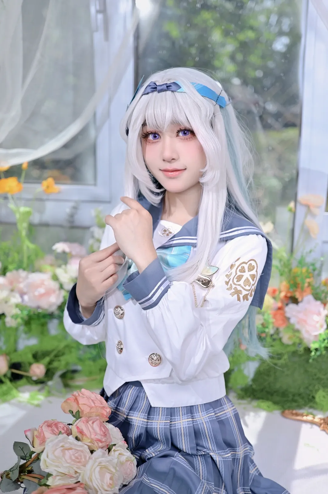 【流萤cos】崩坏星穹铁道，JK春日信步漫游 - 第 3 张