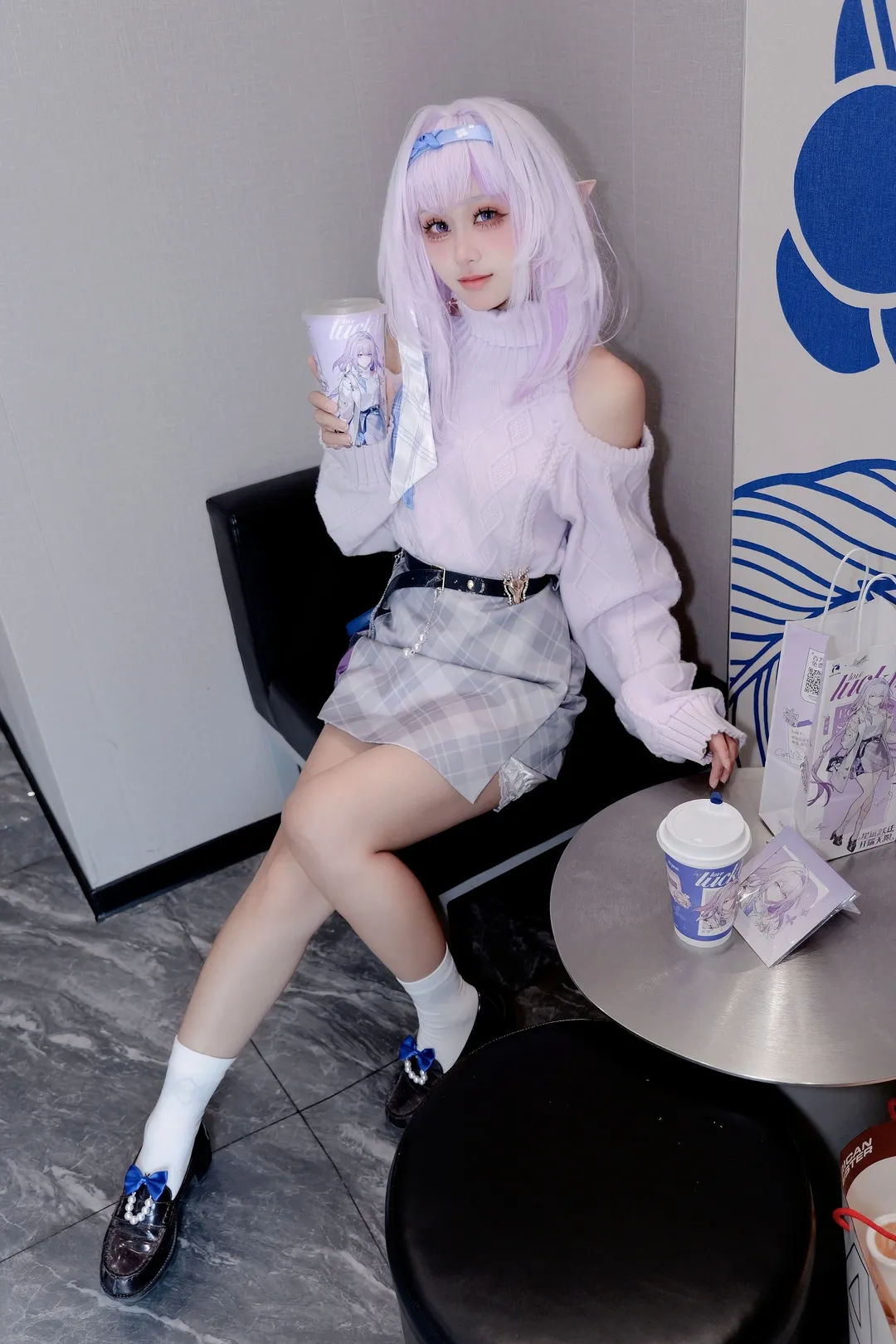 【遐蝶cos】崩坏星穹铁道的日常，瑞幸联名一口喝掉