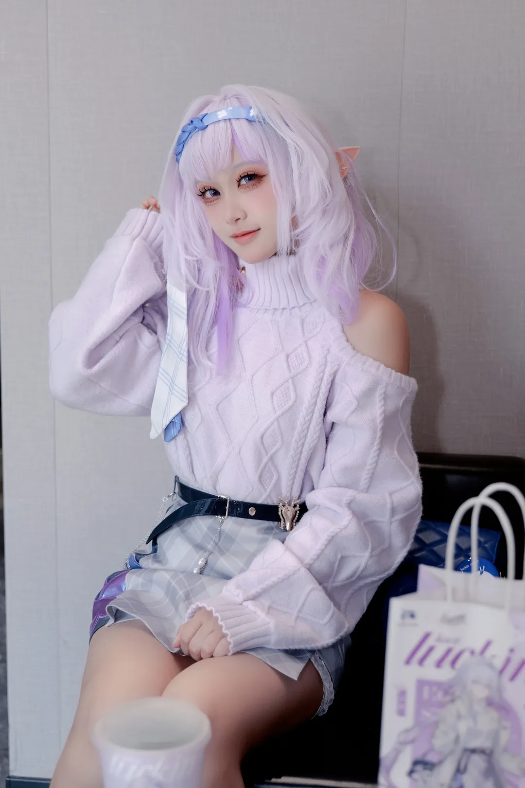 [Castorice cosplay] Everyday Life in Honkai: Star Rail: Taking a Sip of the Luckin Coffee Collaboration - Image 3