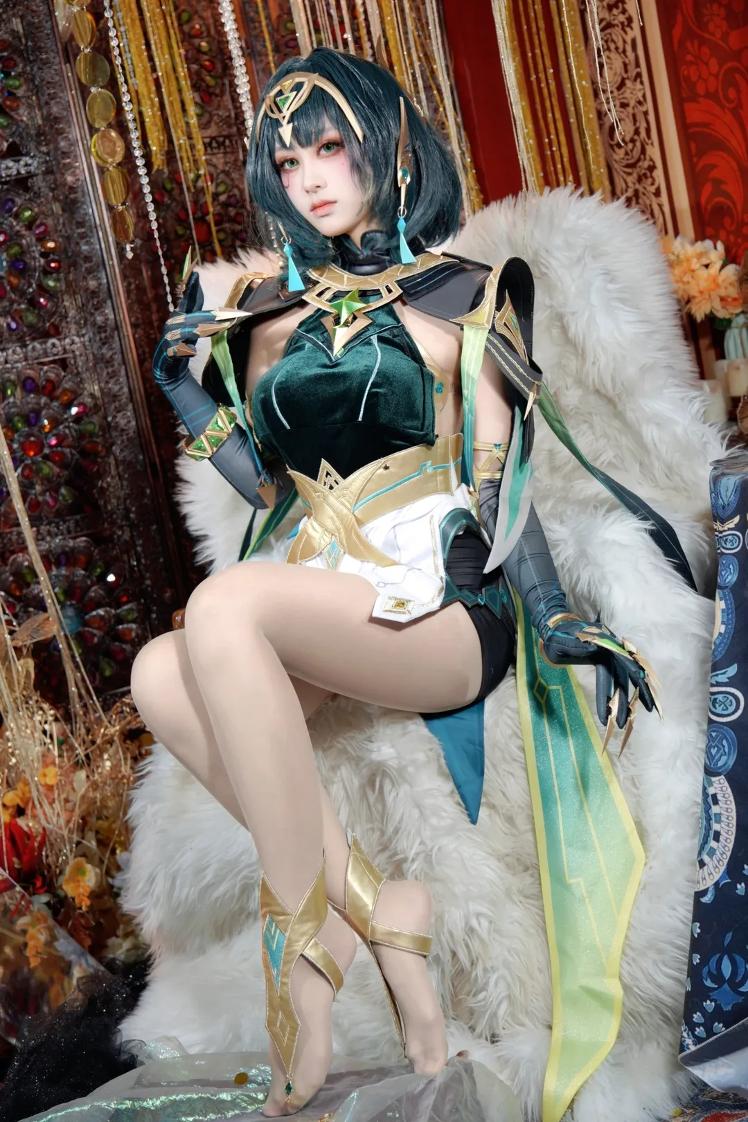 【奈芙尔cos】原神里的须弥学者，这套服装的细节和拍摄体验