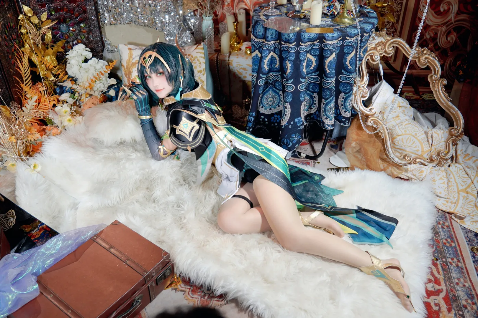 【奈芙尔cos】原神里的奈芙尔，这次毛绒布景氛围感拉满