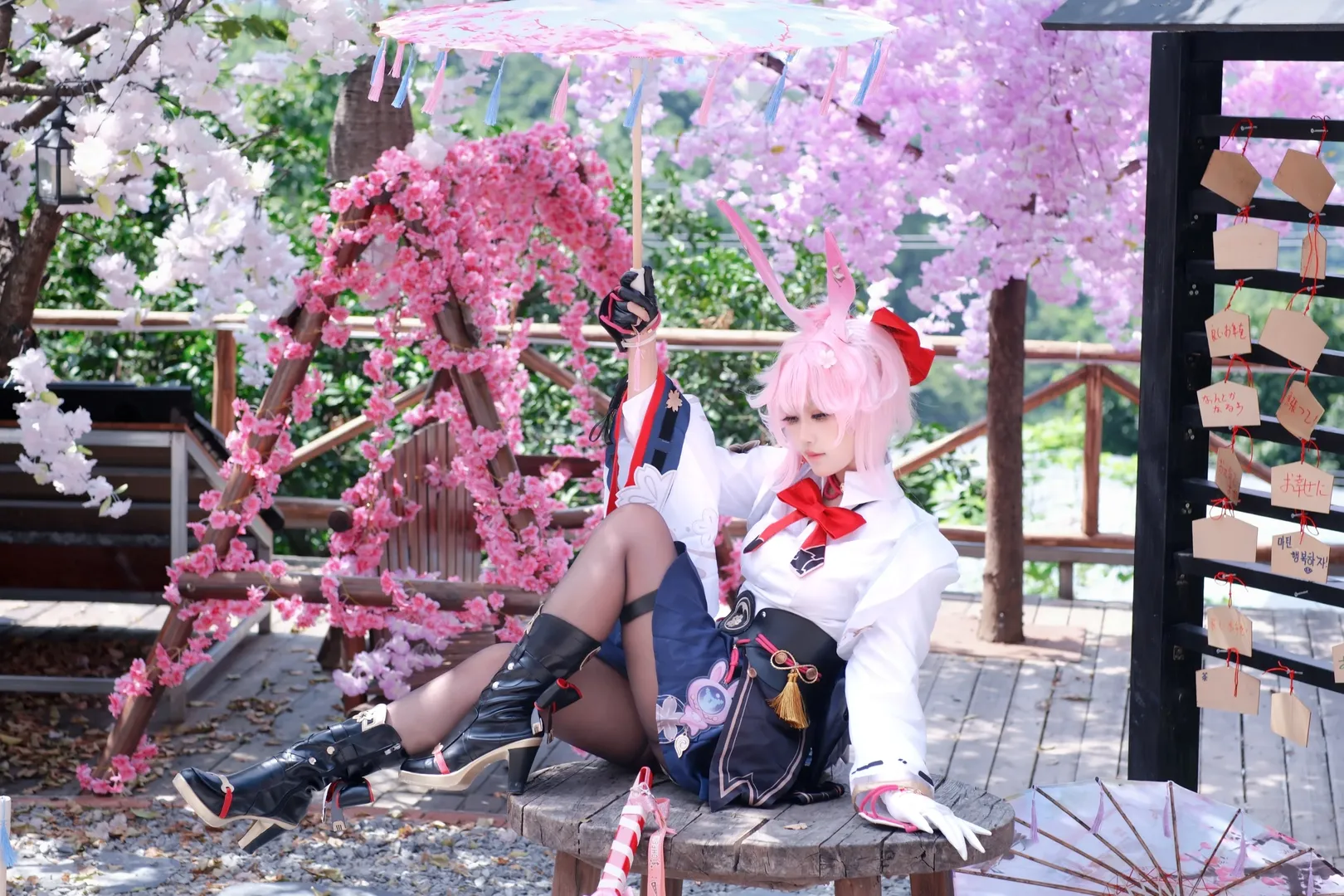 【绯英cos】崩坏星穹铁道樱花庭院里的午后 - 第 7 张