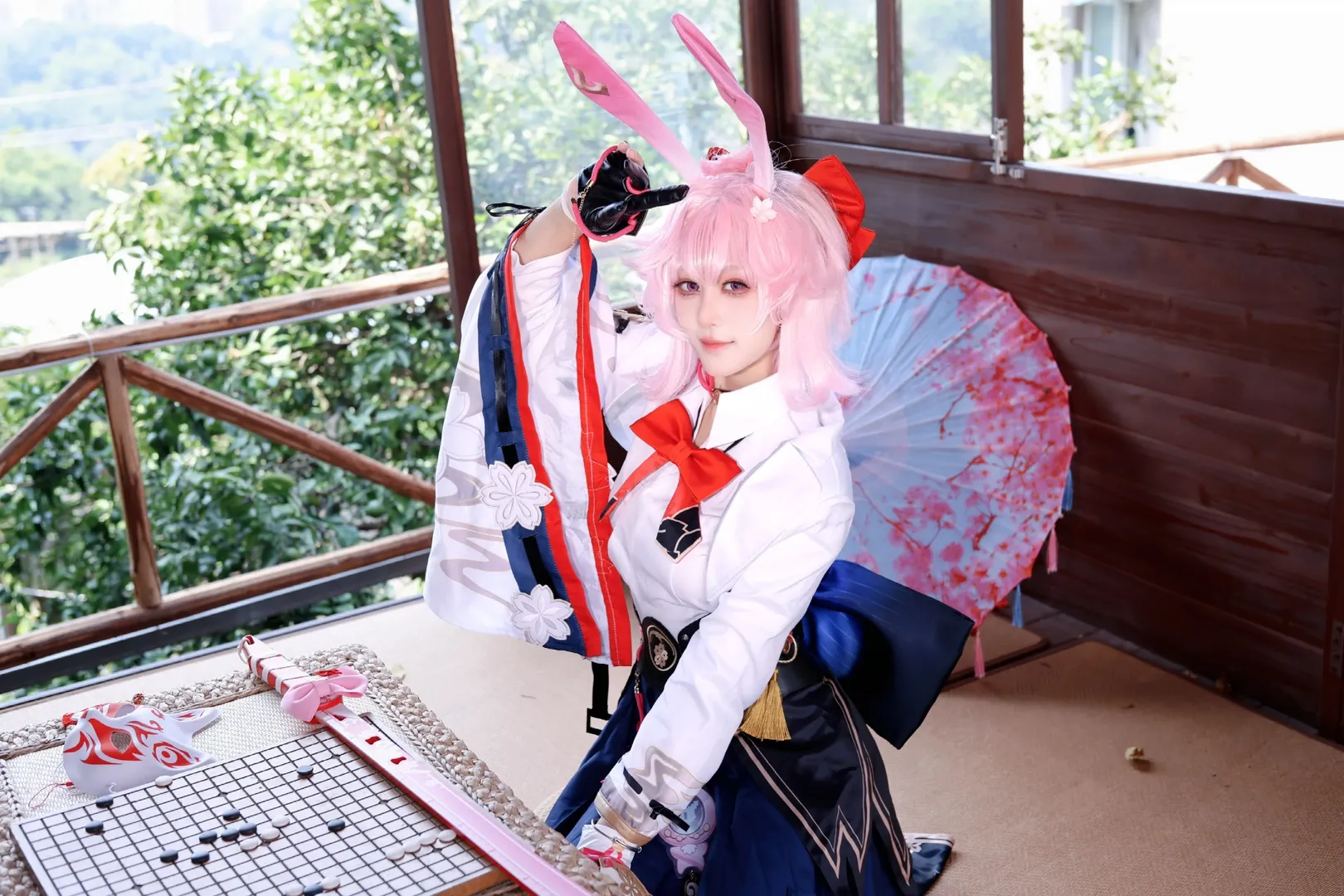 【绯英cos】崩坏星穹铁道樱花庭院里的午后 - 第 9 张
