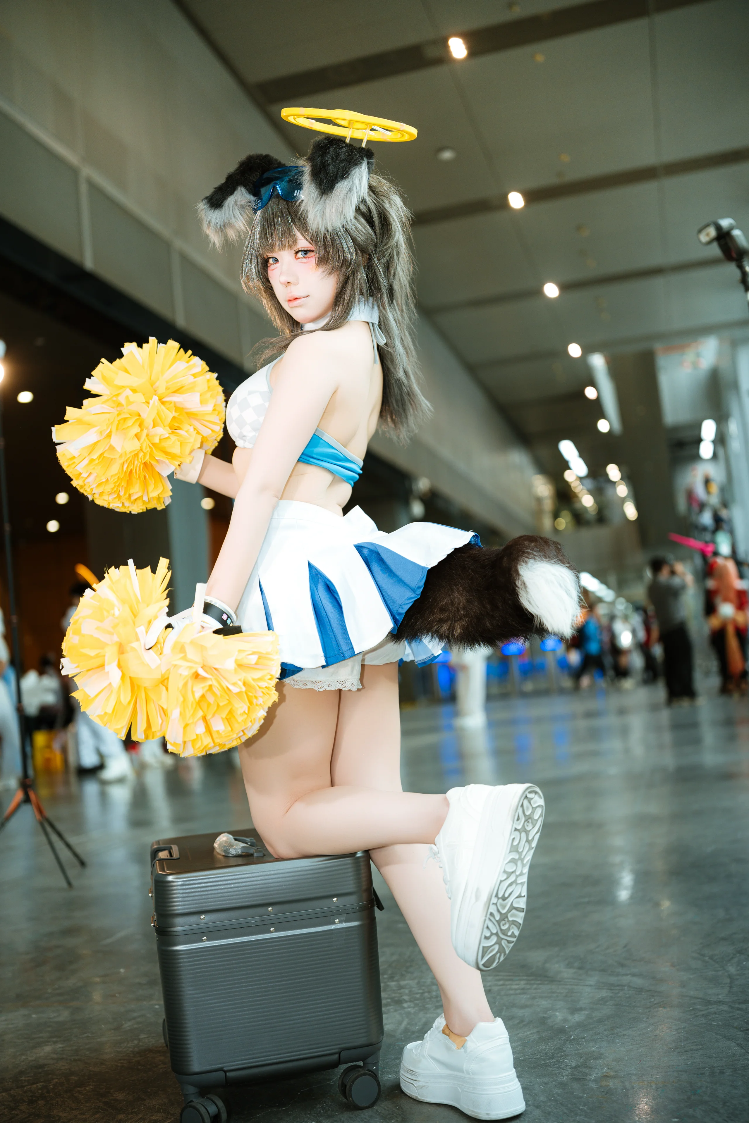【猫冢响cos】碧蓝档案啦啦队造型萤火虫漫展现场直击 - 第 1 张