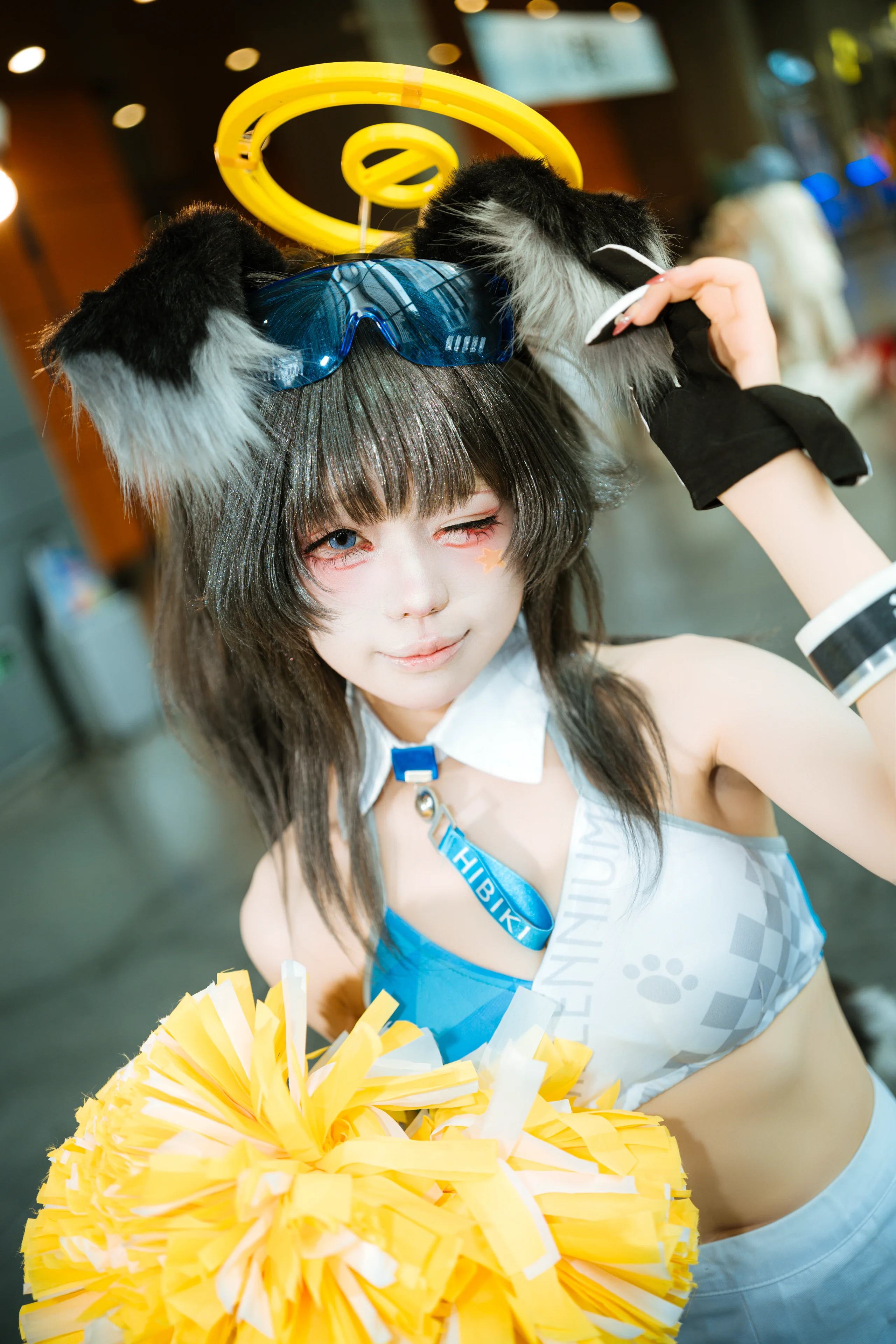 【猫冢响cos】碧蓝档案啦啦队造型萤火虫漫展现场直击 - 第 4 张