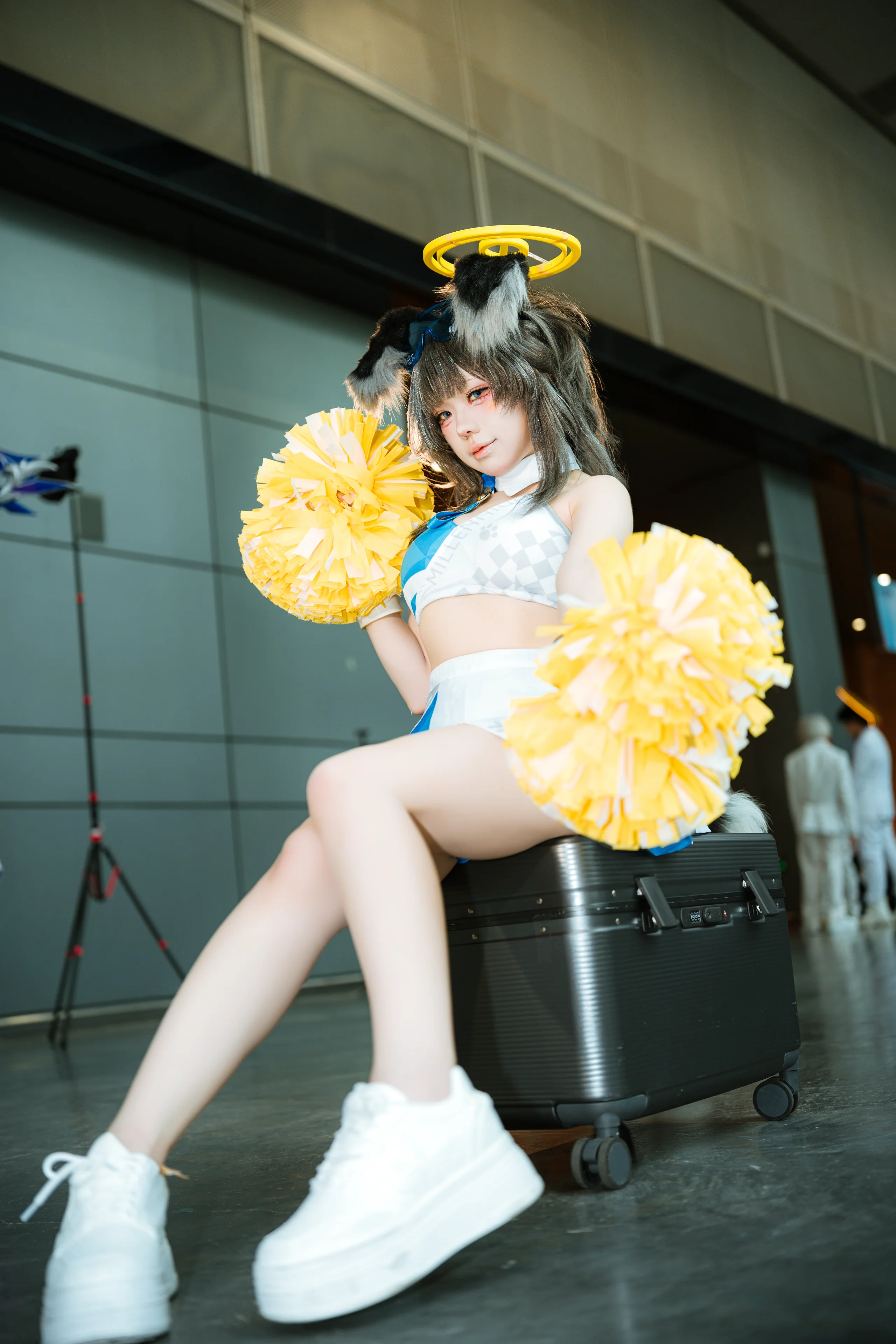 【猫冢响cos】碧蓝档案啦啦队造型萤火虫漫展现场直击 - 第 5 张