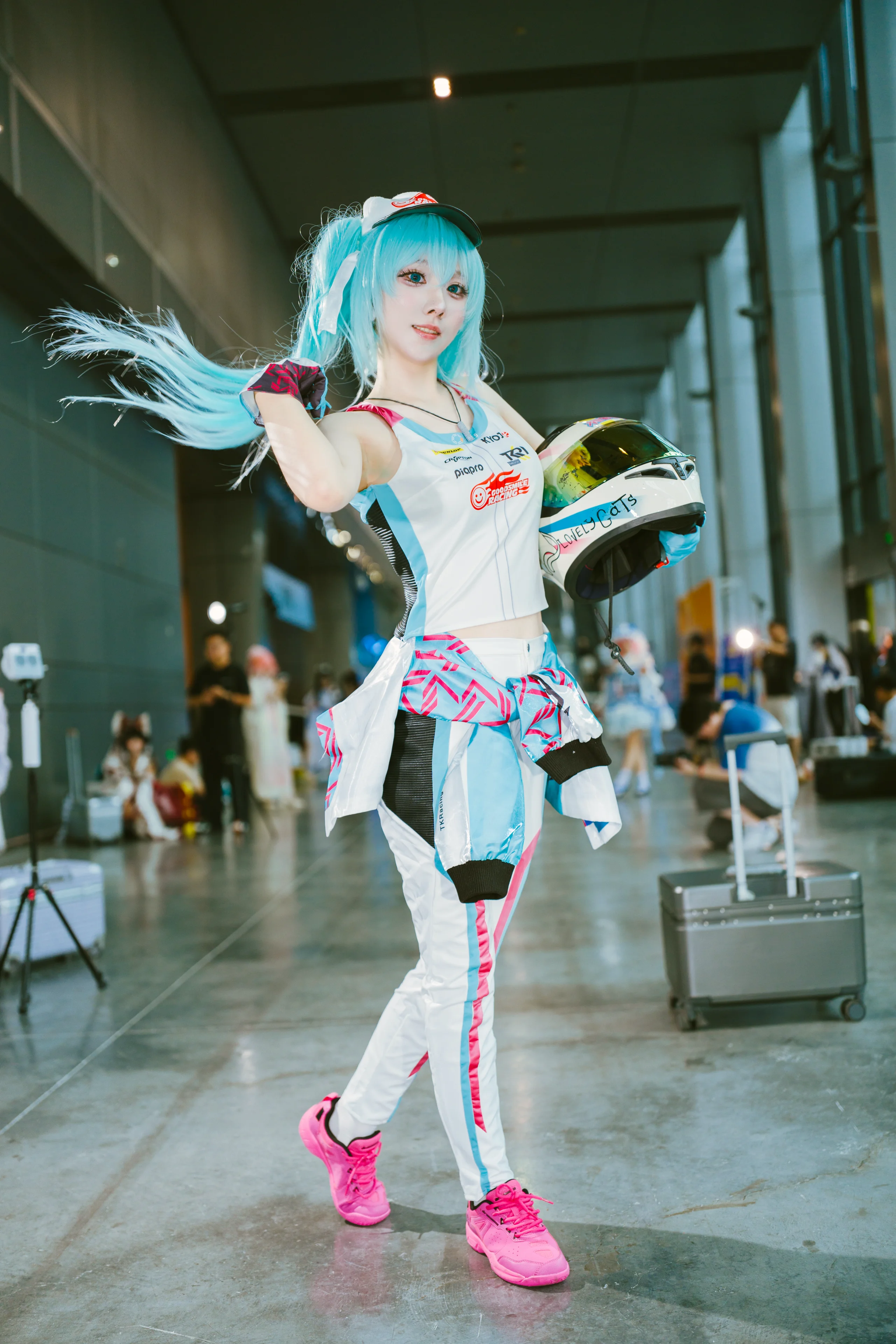 【初音未来cos】赛车初音，在萤火虫漫展的定格 - 第 1 张