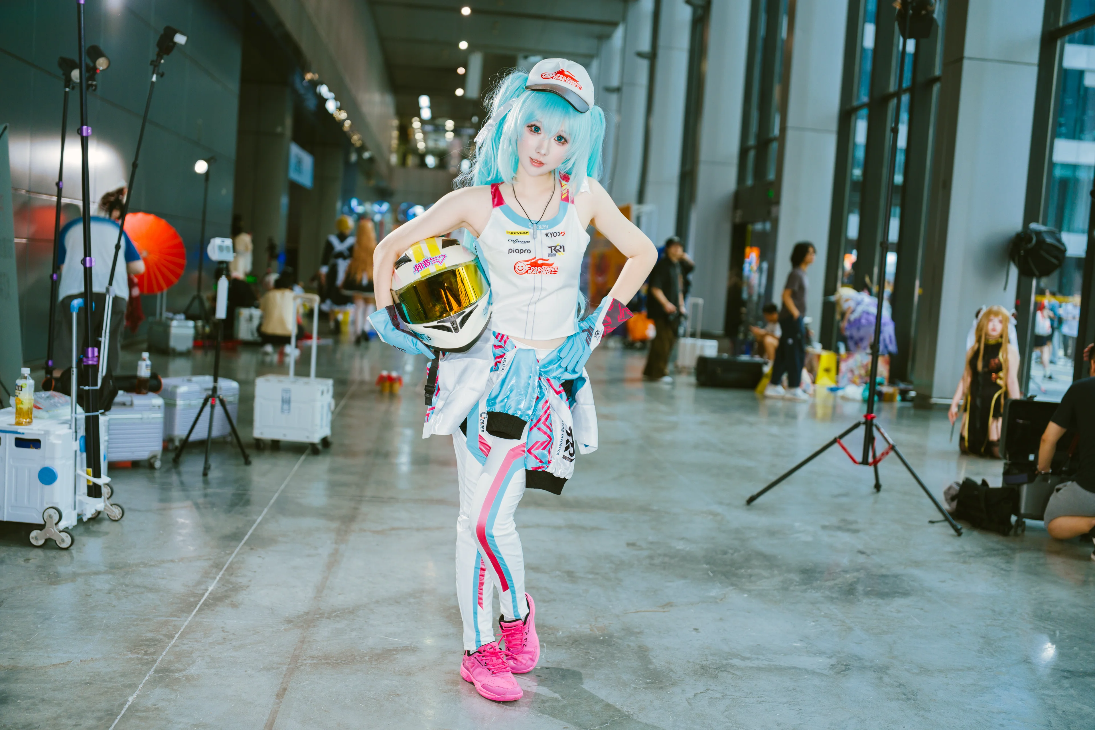 【初音未来cos】赛车初音，在萤火虫漫展的定格 - 第 2 张