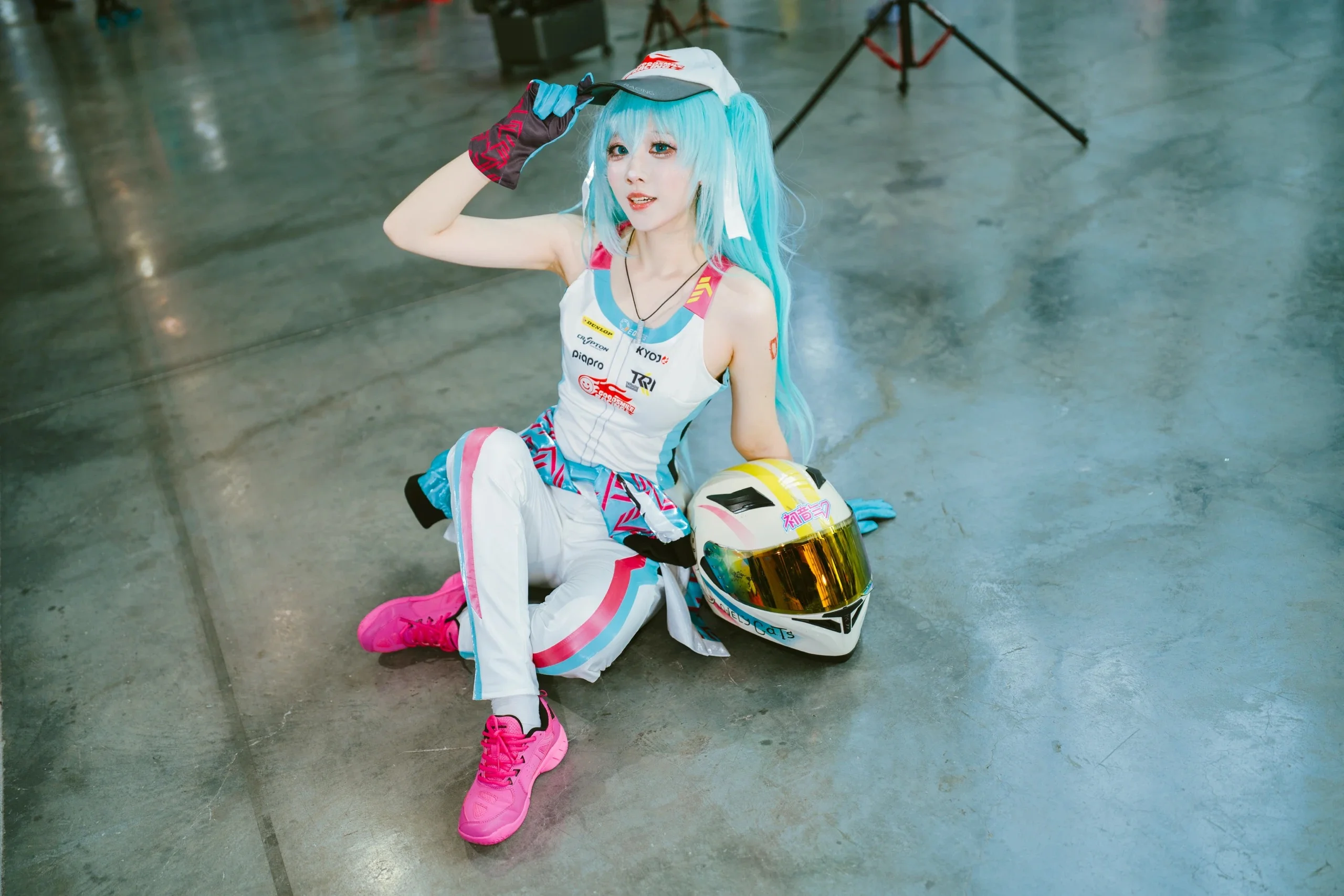 【初音未来cos】赛车初音，在萤火虫漫展的定格 - 第 6 张