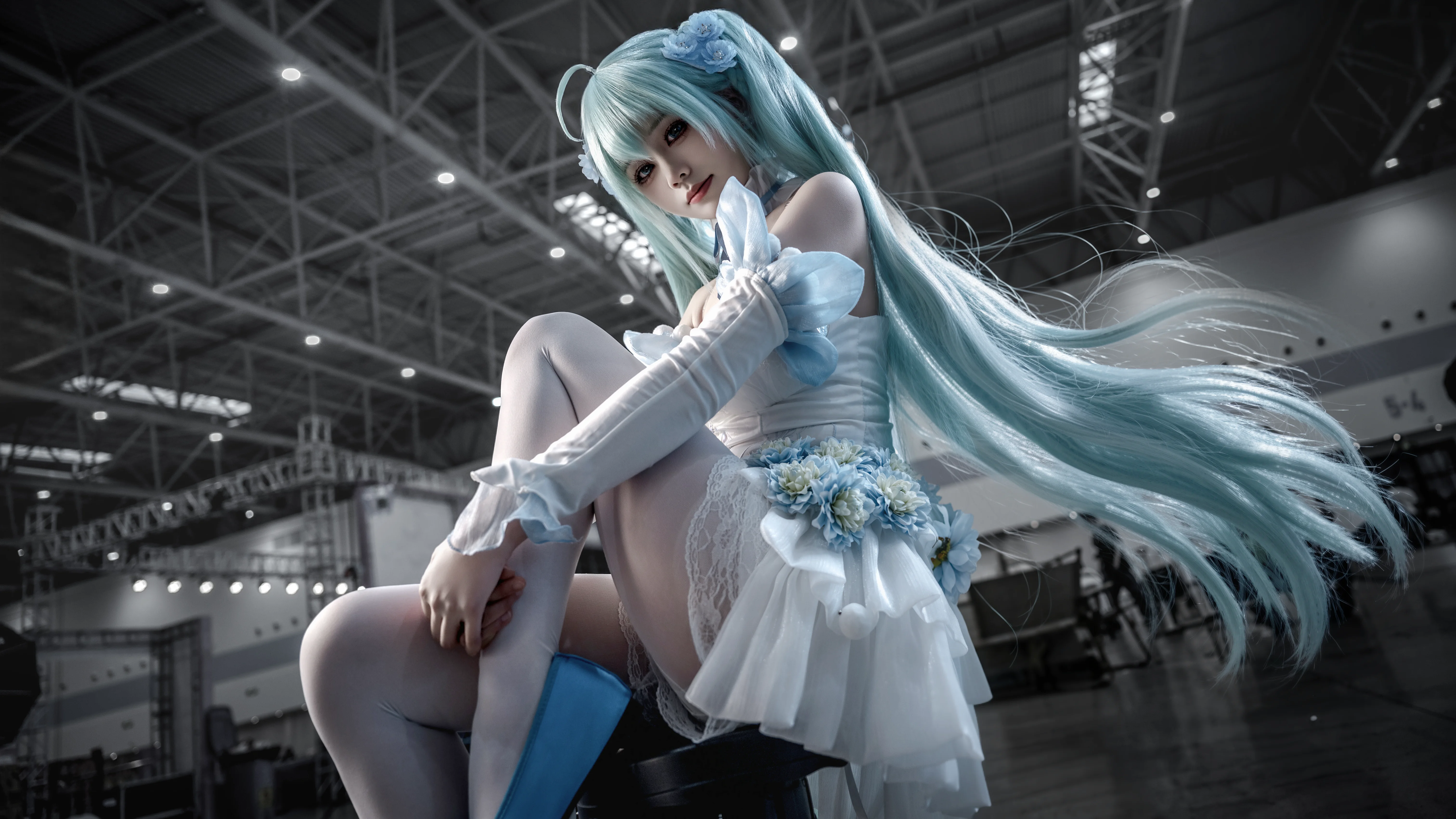 【初音cos】粉蝶花主題的夏日場照記錄 - 第 2 張