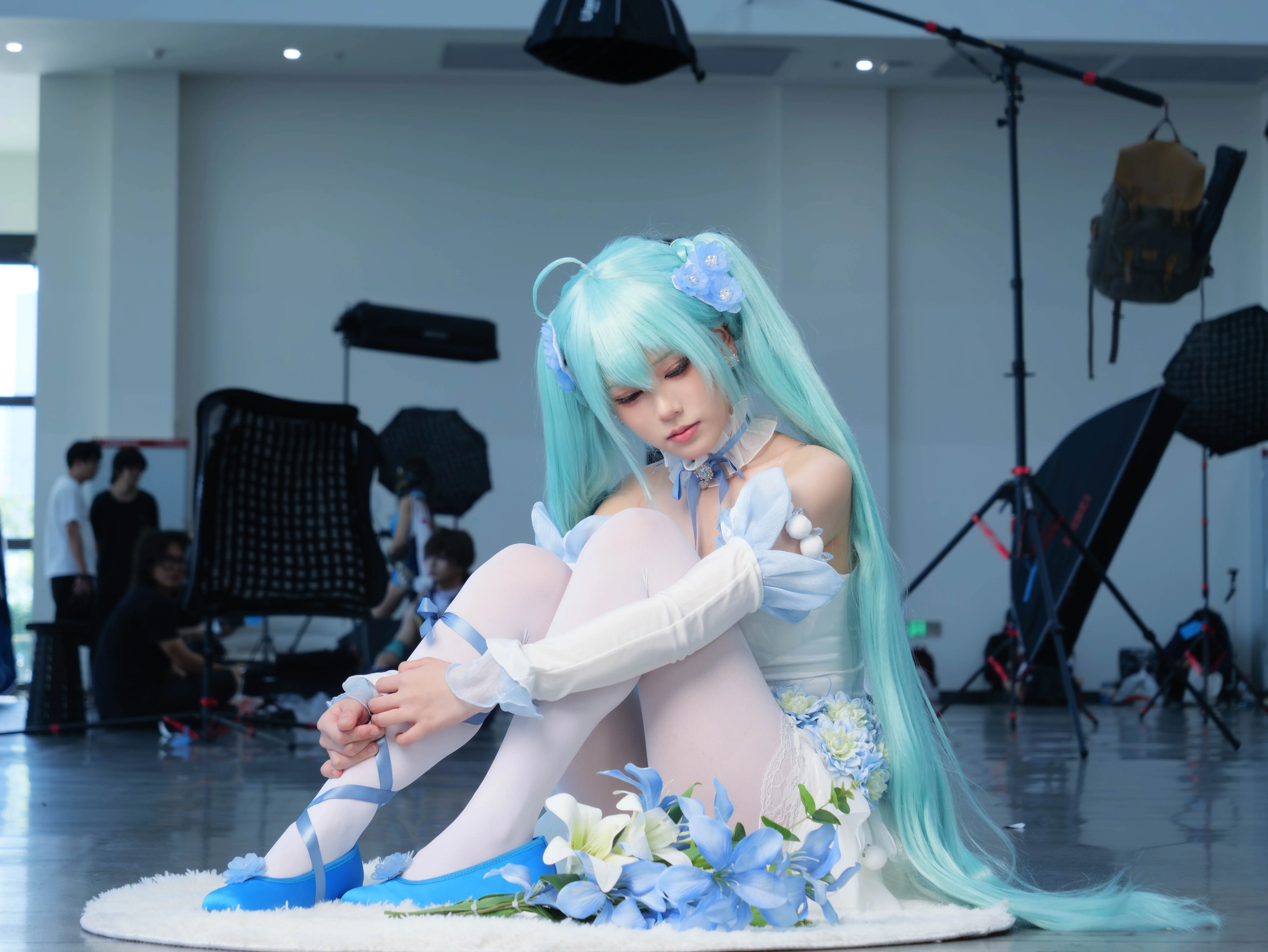 【初音cos】粉蝶花主題的夏日場照記錄 - 第 5 張