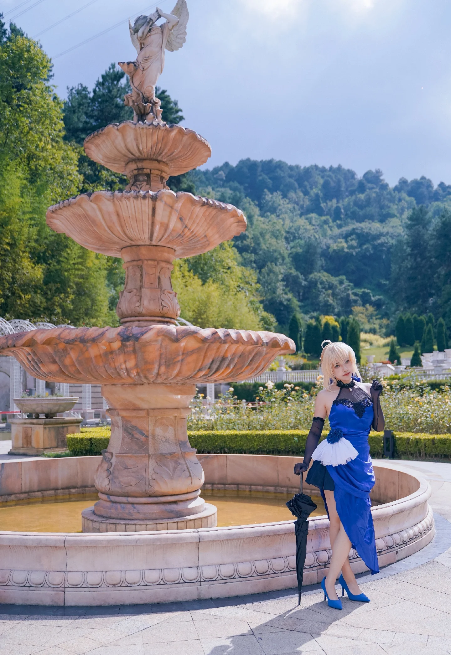 【亚瑟王cos】遵从召唤而来，身着蓝裙的圆桌骑士 - 第 7 张