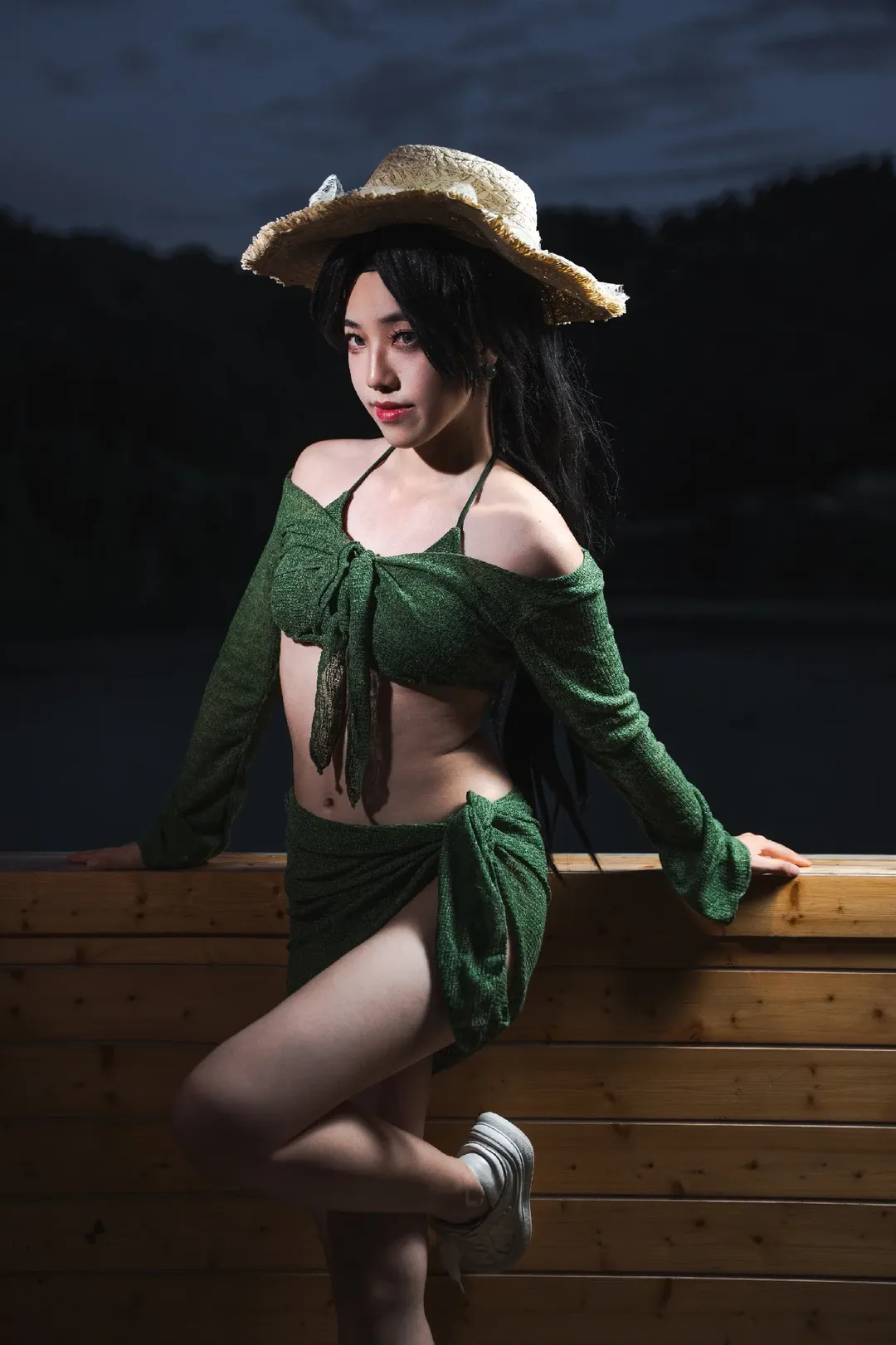 【贤者cos】夏夜水边的无畏契约泳装私设