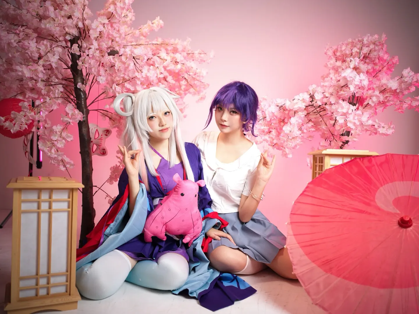 【超かぐや姫！】ヤチヨと彩葉の七夕コスプレ、時空を超えた絆 - 2 枚目