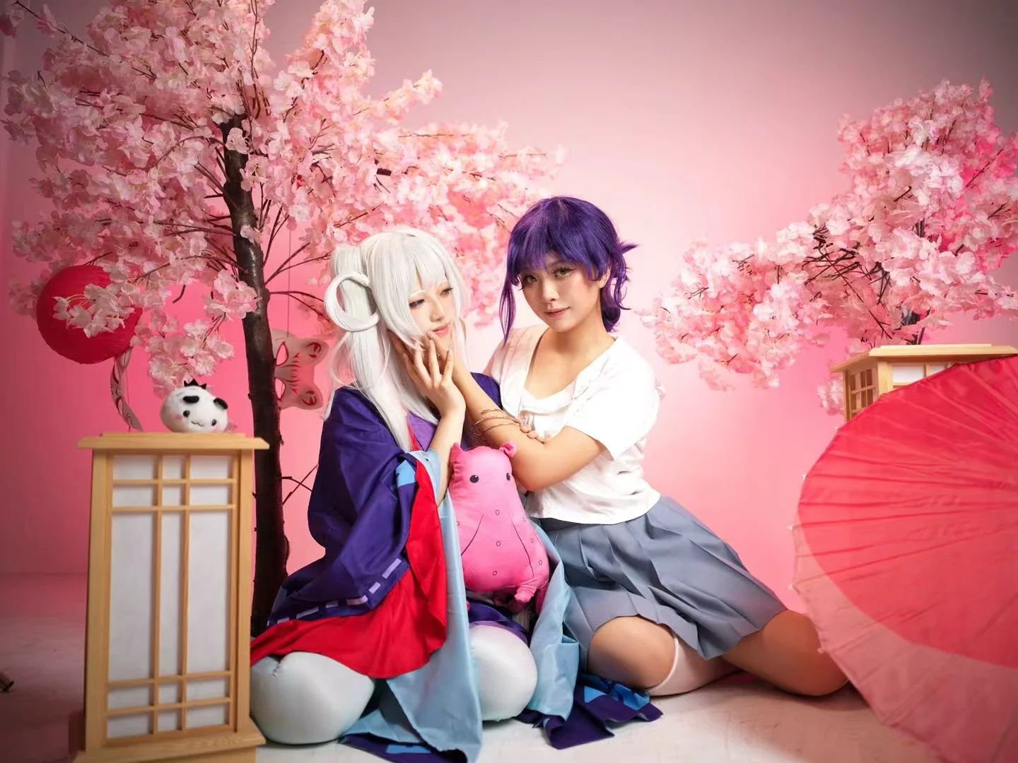 【超かぐや姫！】ヤチヨと彩葉の七夕コスプレ、時空を超えた絆 - 4 枚目