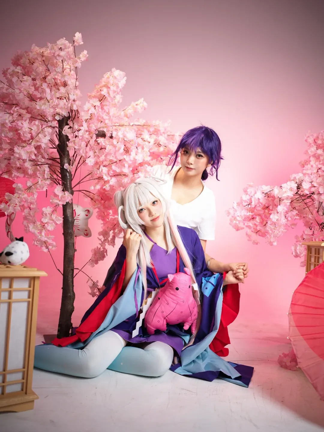 【超かぐや姫！】ヤチヨと彩葉の七夕コスプレ、時空を超えた絆 - 6 枚目