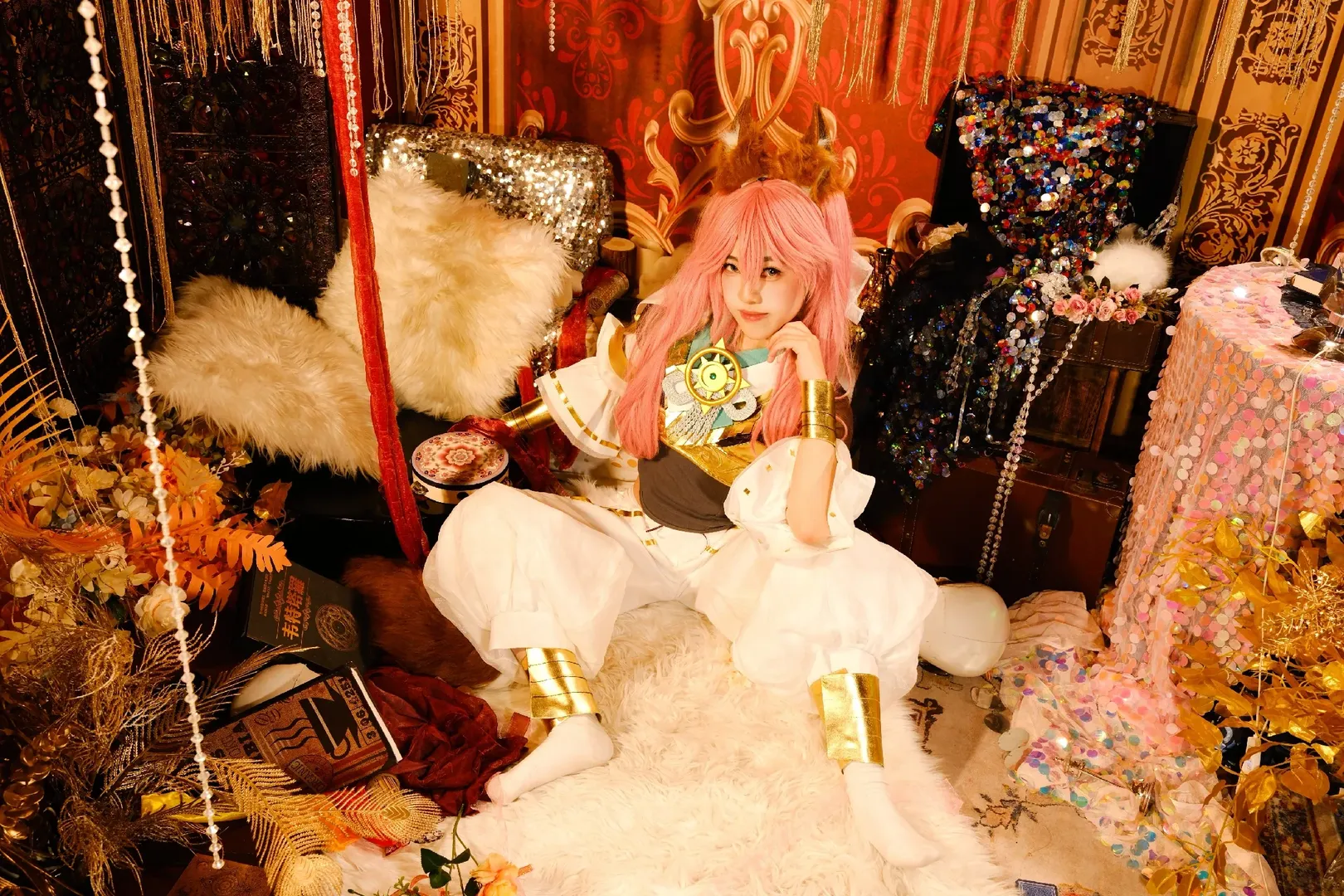 【玉藻前cos】Fate裡的巫女狐Caster，神話禮裝攝人心魄 - 第 6 張