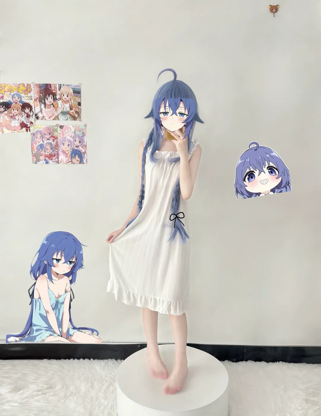 【洛琪西cos】无职转生里的蓝妈妈睡衣试衣 - 第 1 张