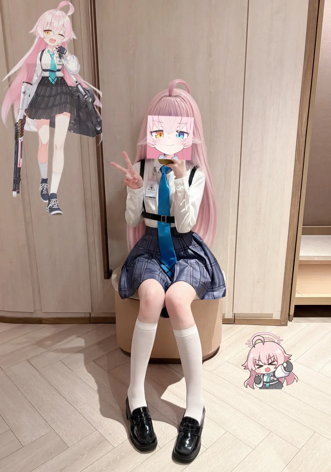 【小鸟游星野cos】蔚蓝档案，日常居家试衣分享