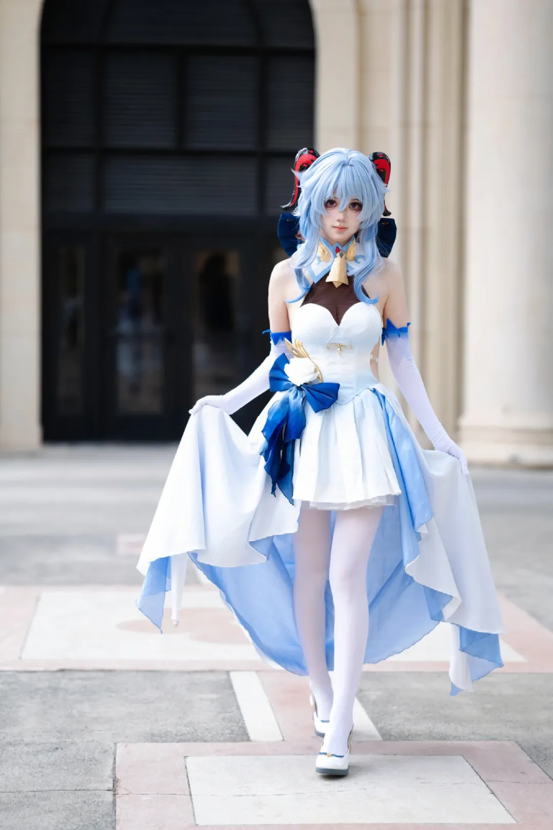 【甘雨cos】原神礼服款，记录优雅与灵动的瞬间