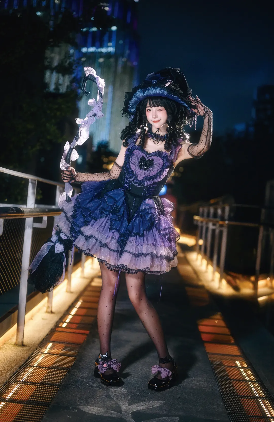 【魔女Lolita】百禧公园夜景里的魔法瞬间 - 第 5 张
