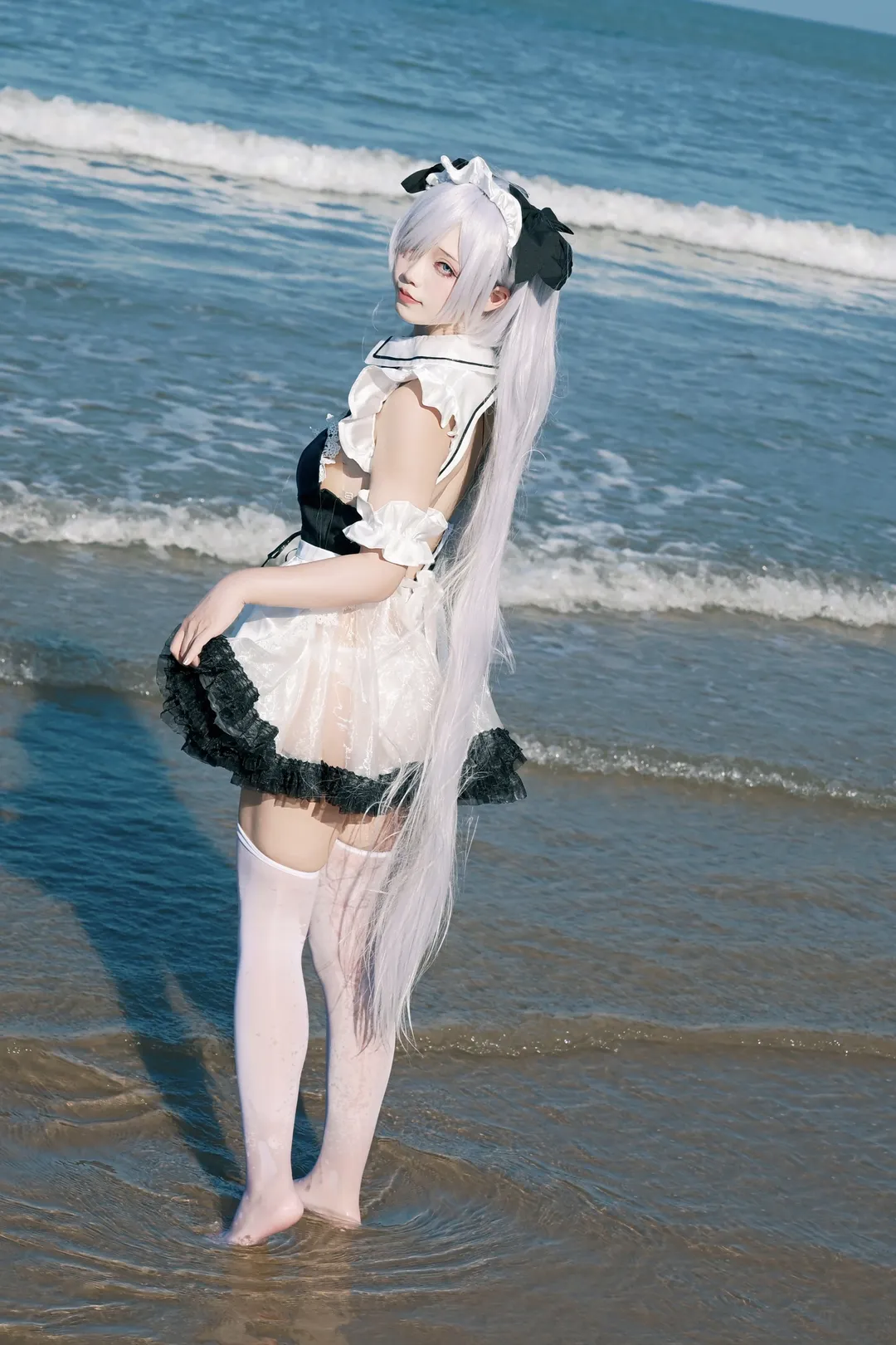 【灰姑娘cos】勝利女神：妮姬的海邊假日 - 第 1 張