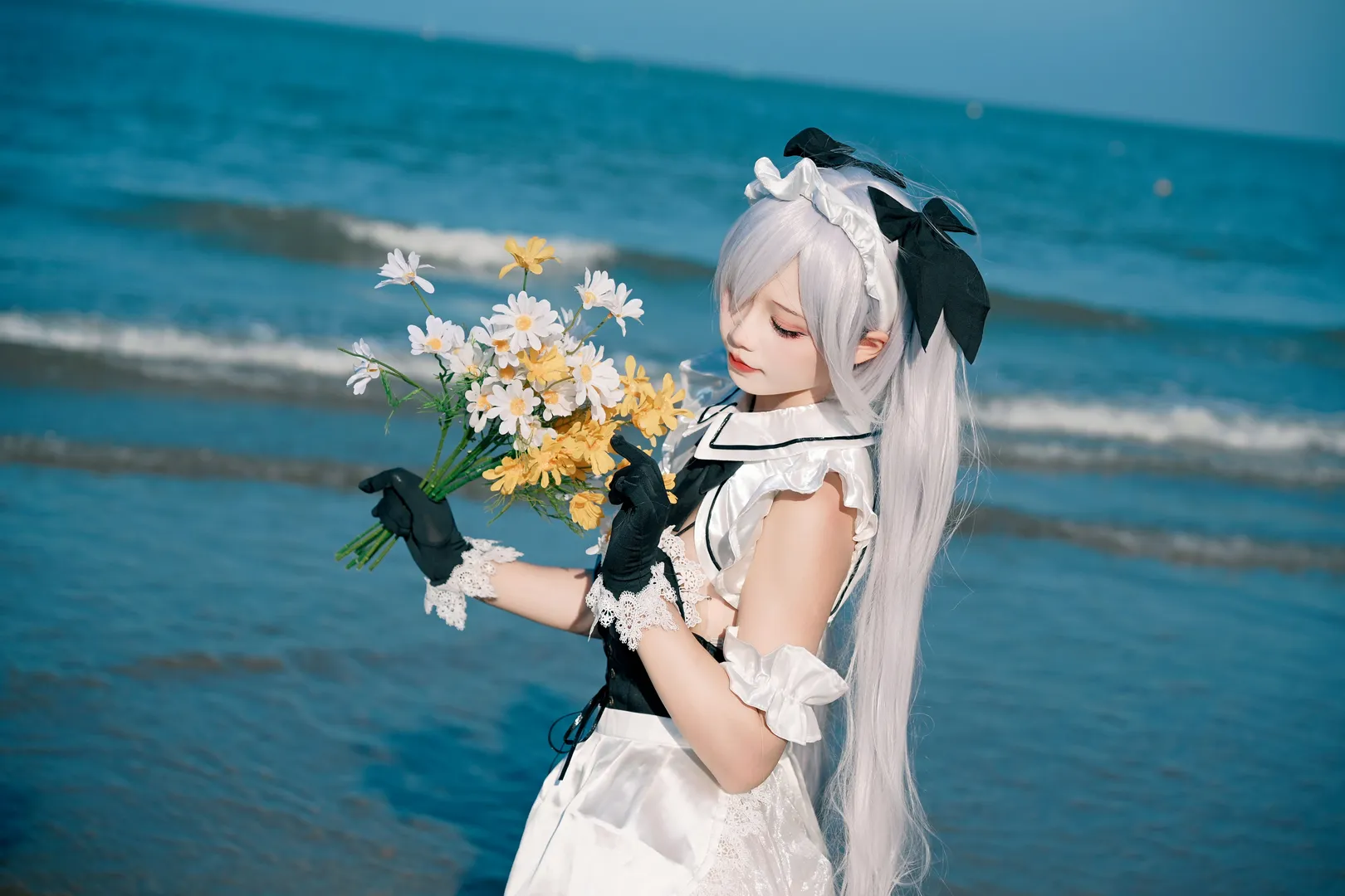 【灰姑娘cos】勝利女神：妮姬的海邊假日 - 第 6 張