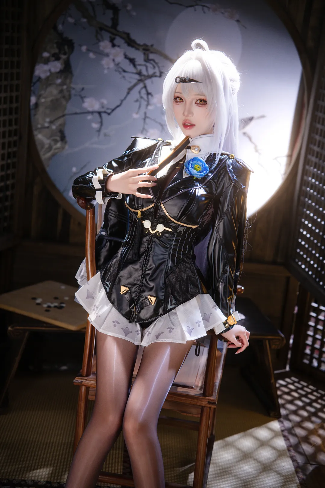 [Yixuan cosplay] Zenless Zone Zero Studio Shoot: Visual Presentation of Black Leather Jacket and Red-Bottom Heels - Image 3