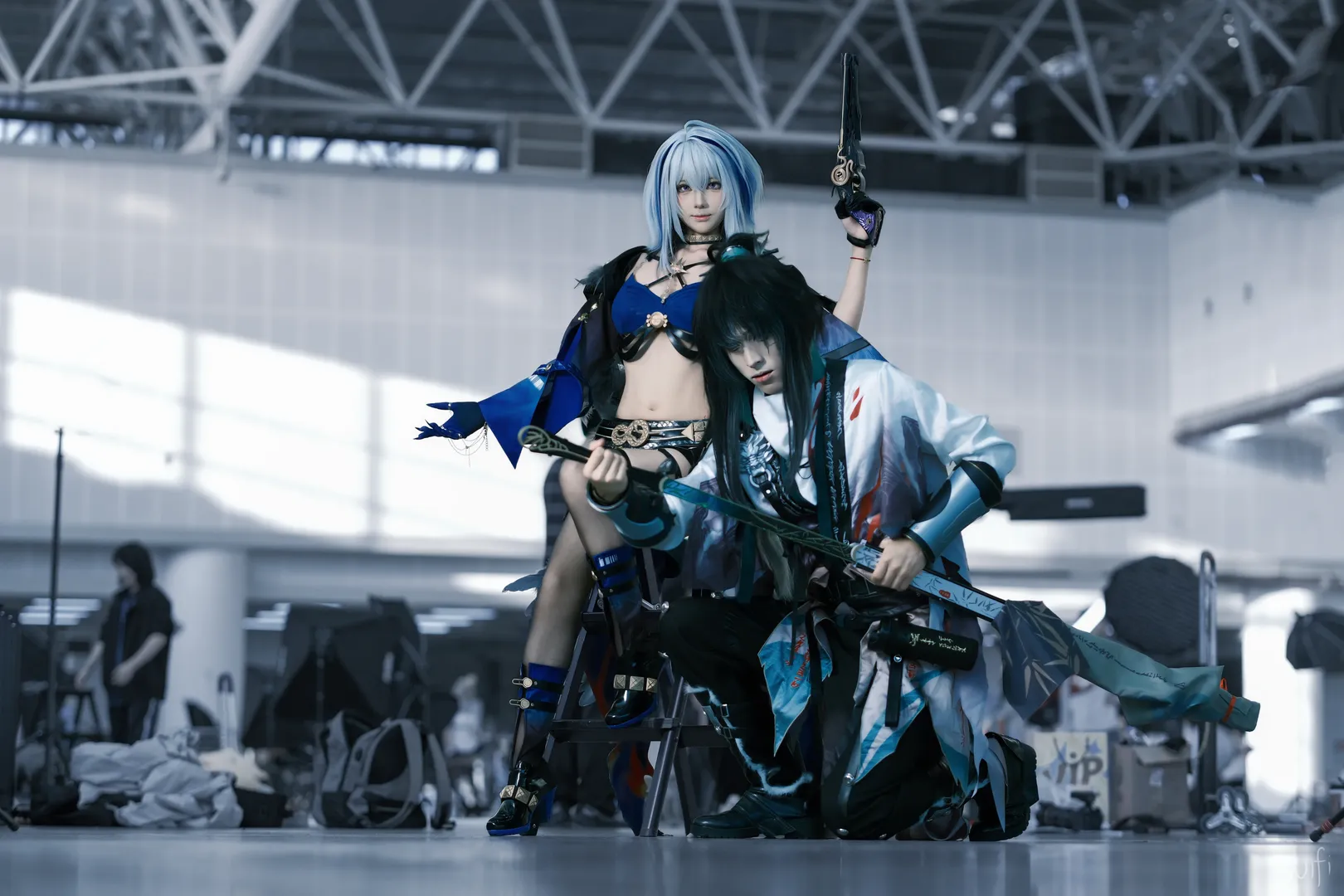 【ガルブレーナコスプレ】鳴潮の救助チーム、ツーショットポーズと小道具の絶妙な連携 - 6 枚目
