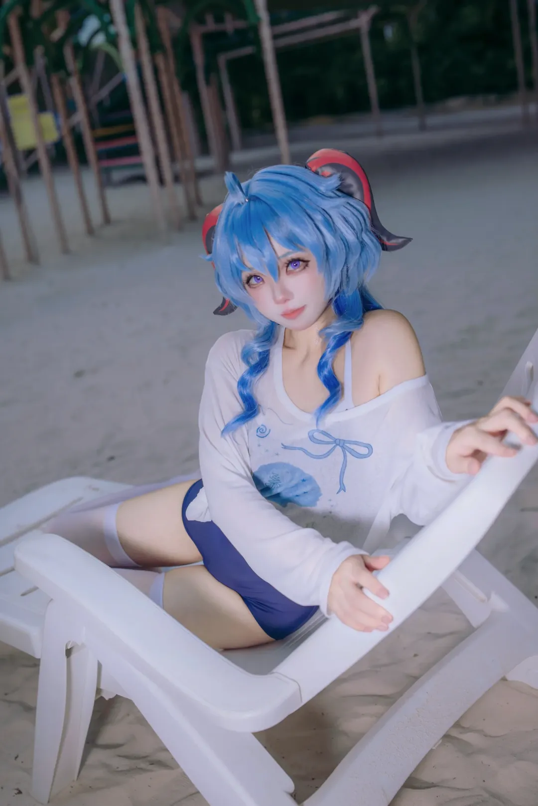 【甘雨cos】海边泳装拍照姿势分享 - 第 2 张