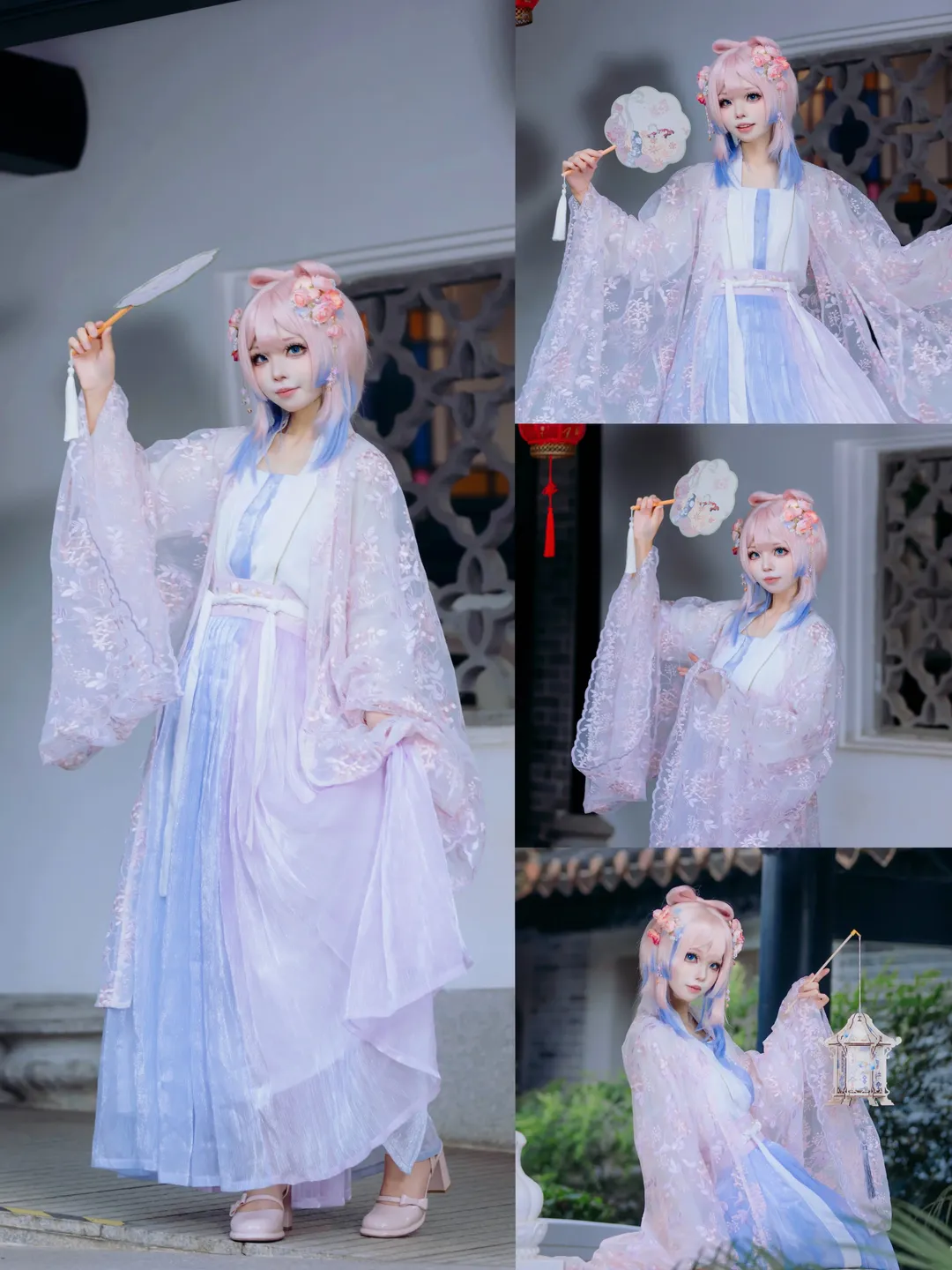 【珊瑚宫心海cos】中式园林里的水元素少女，单手道具拍摄参考 - 第 1 张