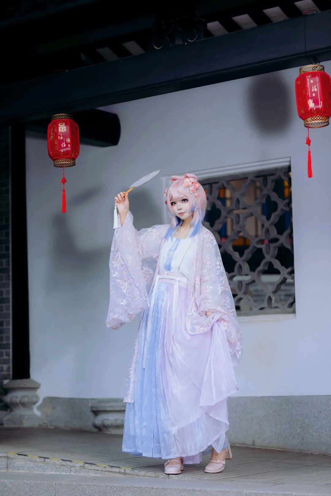 【珊瑚宫心海cos】中式园林里的水元素少女，单手道具拍摄参考 - 第 2 张