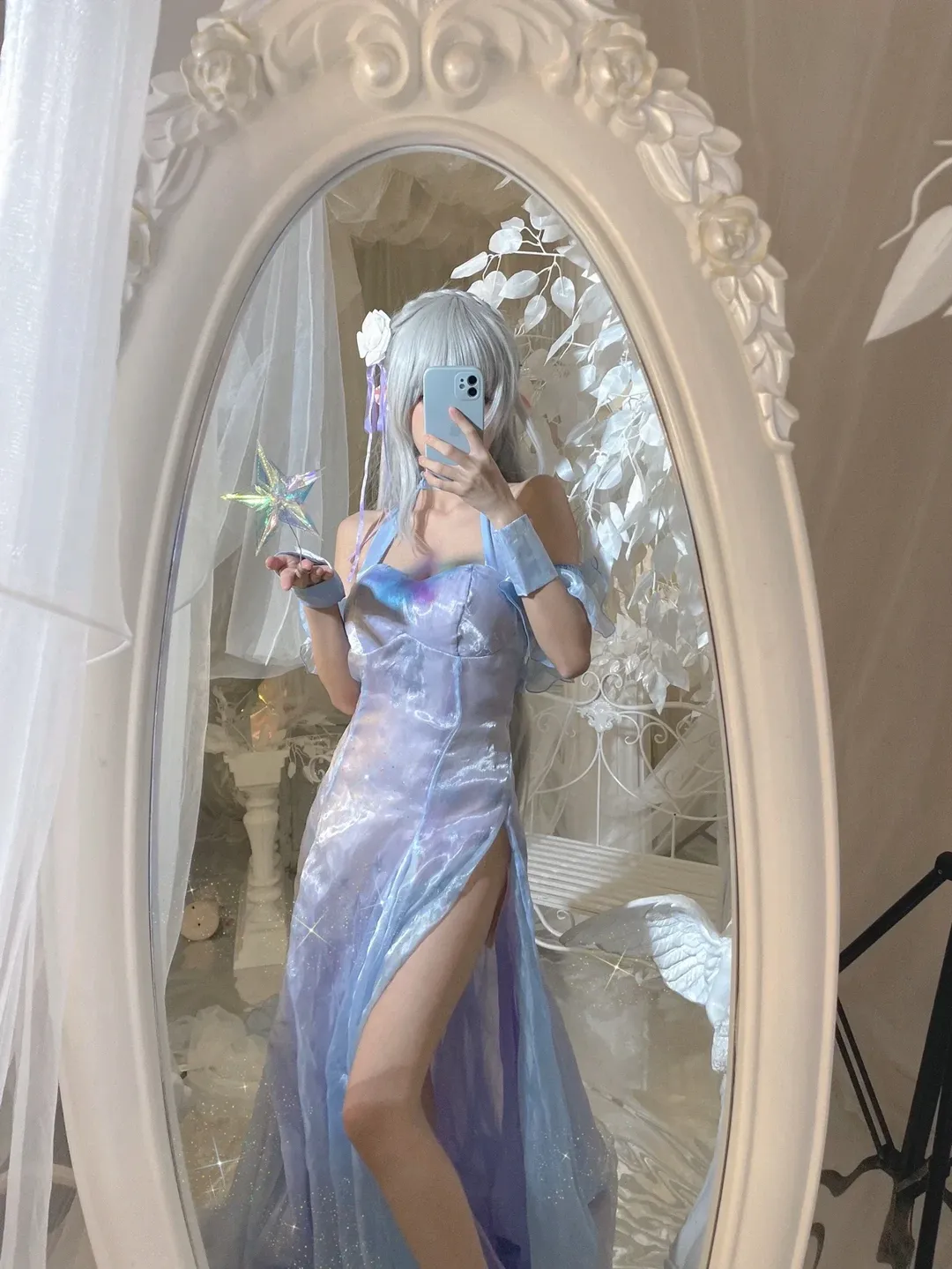 【艾米莉亚cos】从零开始的异世界生活，冰晶礼服的镜头感 - 第 3 张
