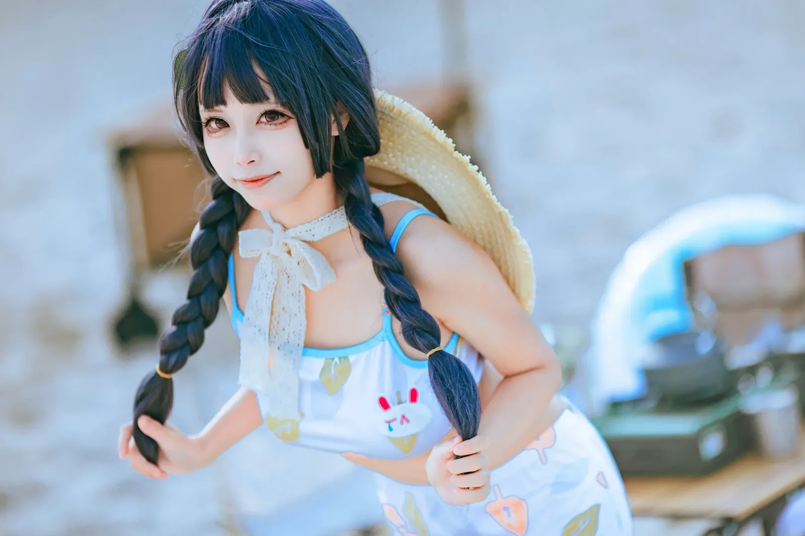 [Miyu (Swimsuit) cosplay] Blue Archive: Refreshing Summer Seaside Fishing Experience Sharing - Image 2